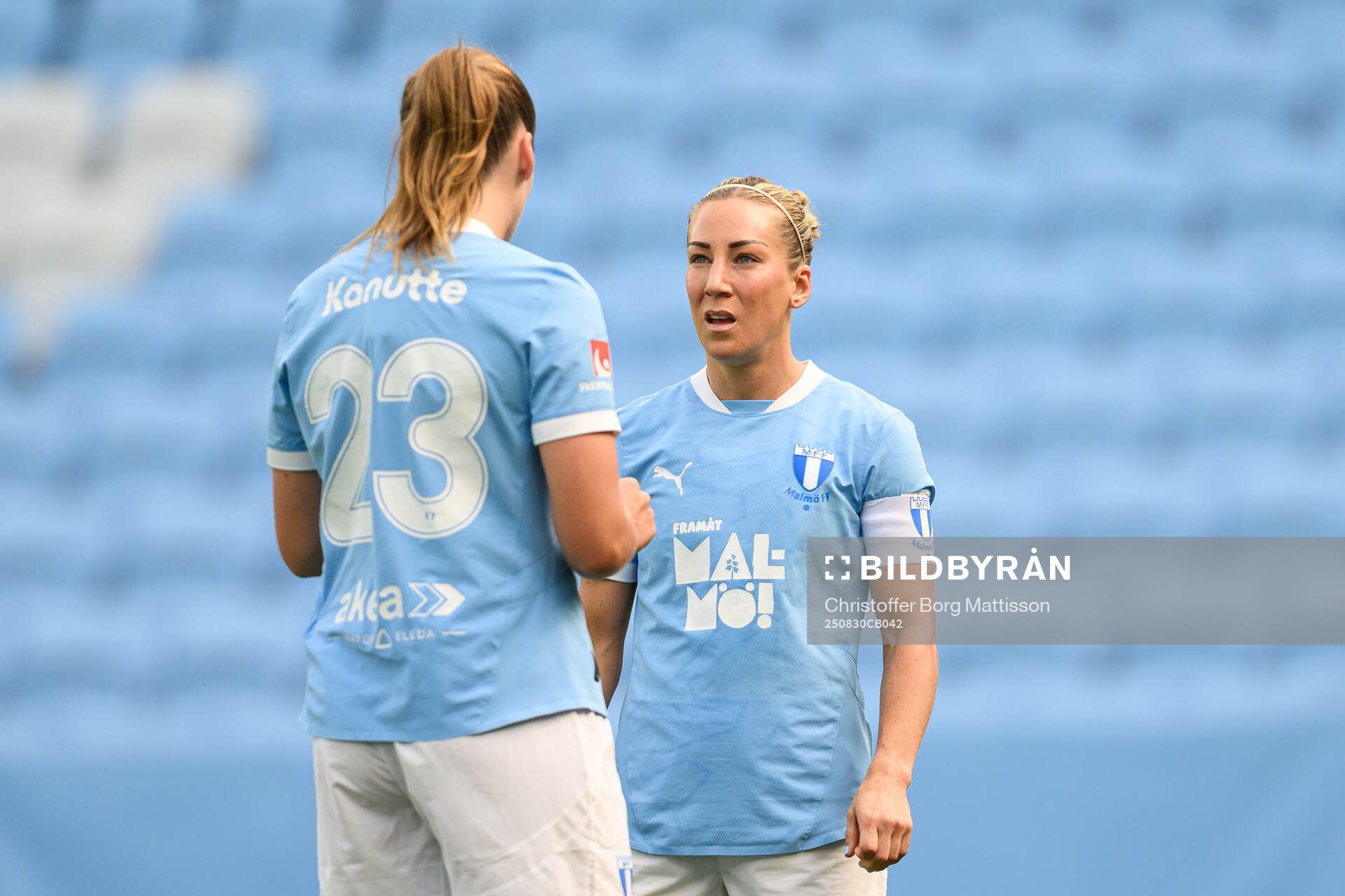 Malmö FFs Sara Kanutte Sørensen Fornes och Mia Persson