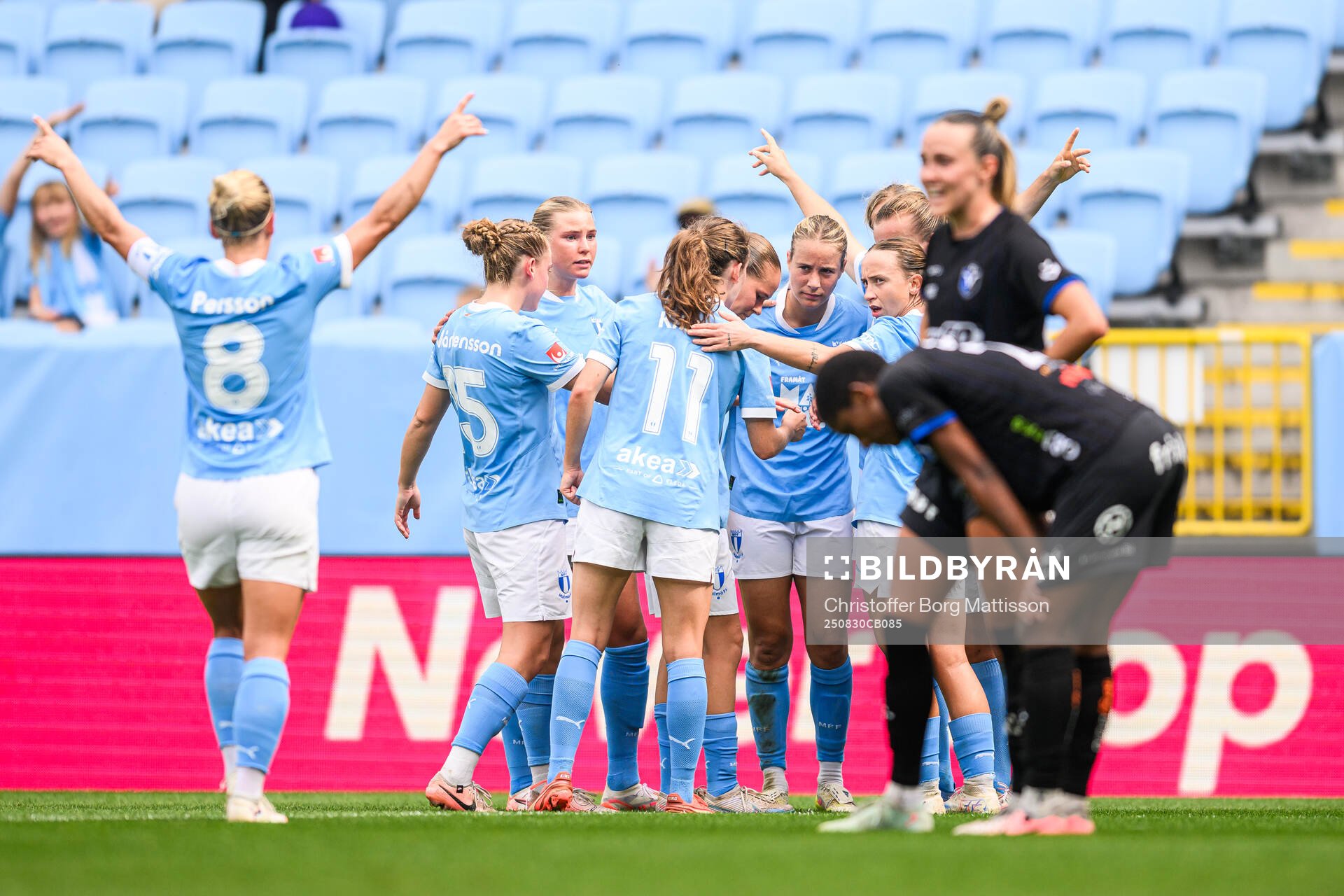 Malmö FFs Sara Kanutte Sørensen Fornes jublar med