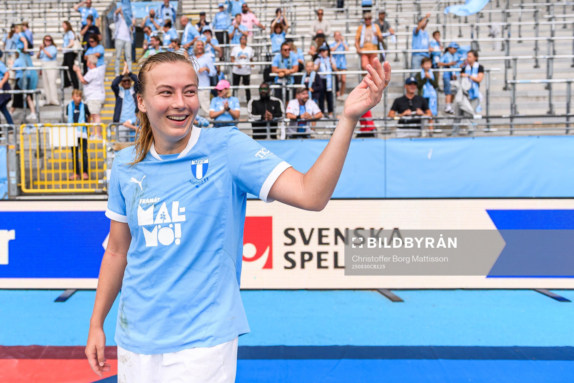 Malmö FFs Sara Kanutte Sørensen Fornes jublar