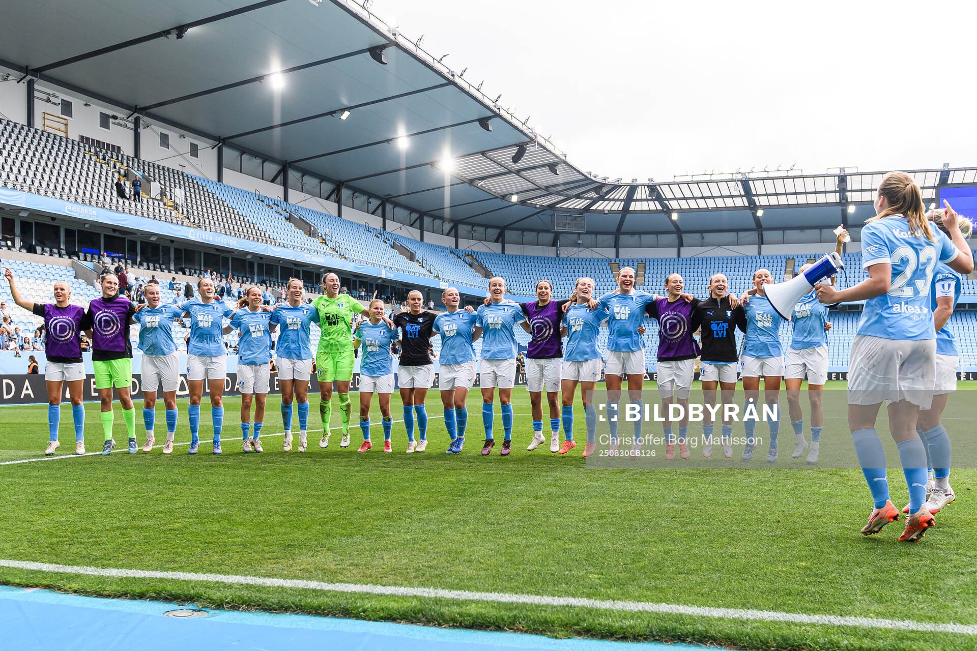 Malmö FFs spelare jublar