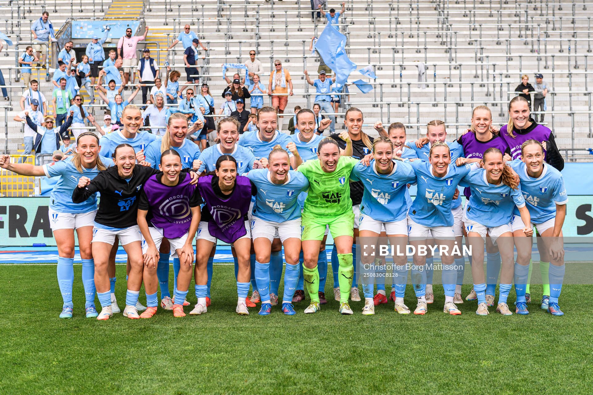 Malmö FFs spelare jublar