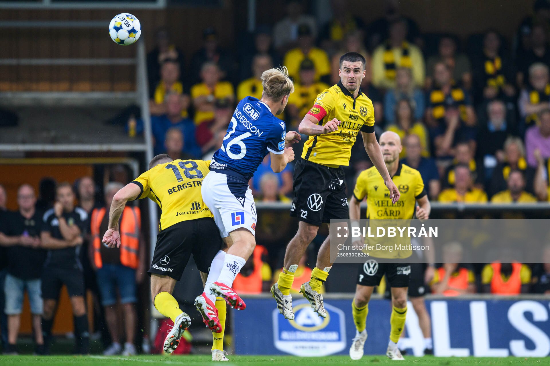 Halmstads Måns Andersson och Mjällbys Jesper Gustavsson