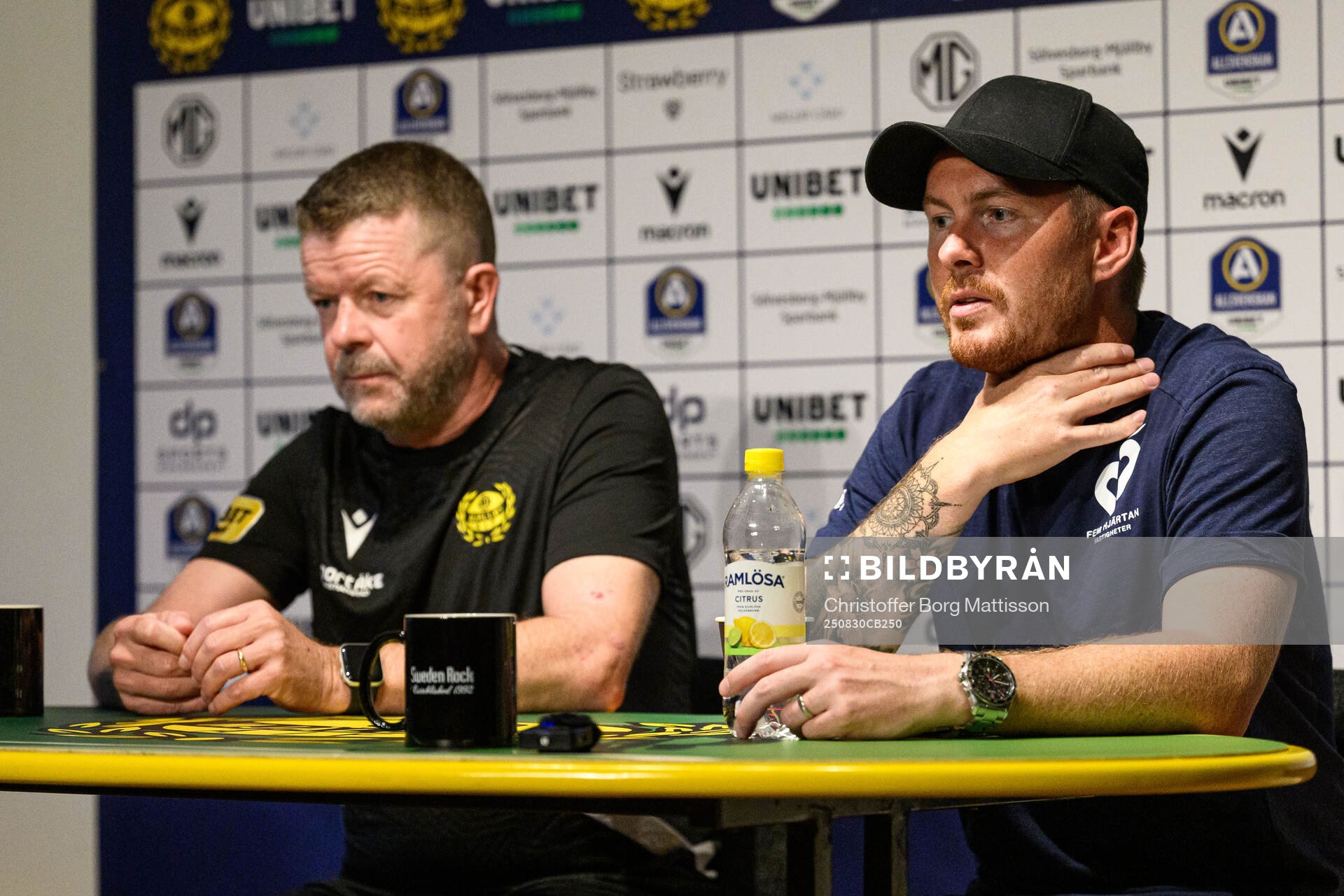 Mjällbys tränare Anders Torstensson och Halmstads