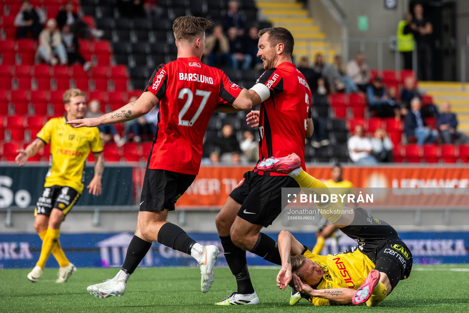 Brommapojkarnas Kaare Brøckner Barslund och Even Hovland