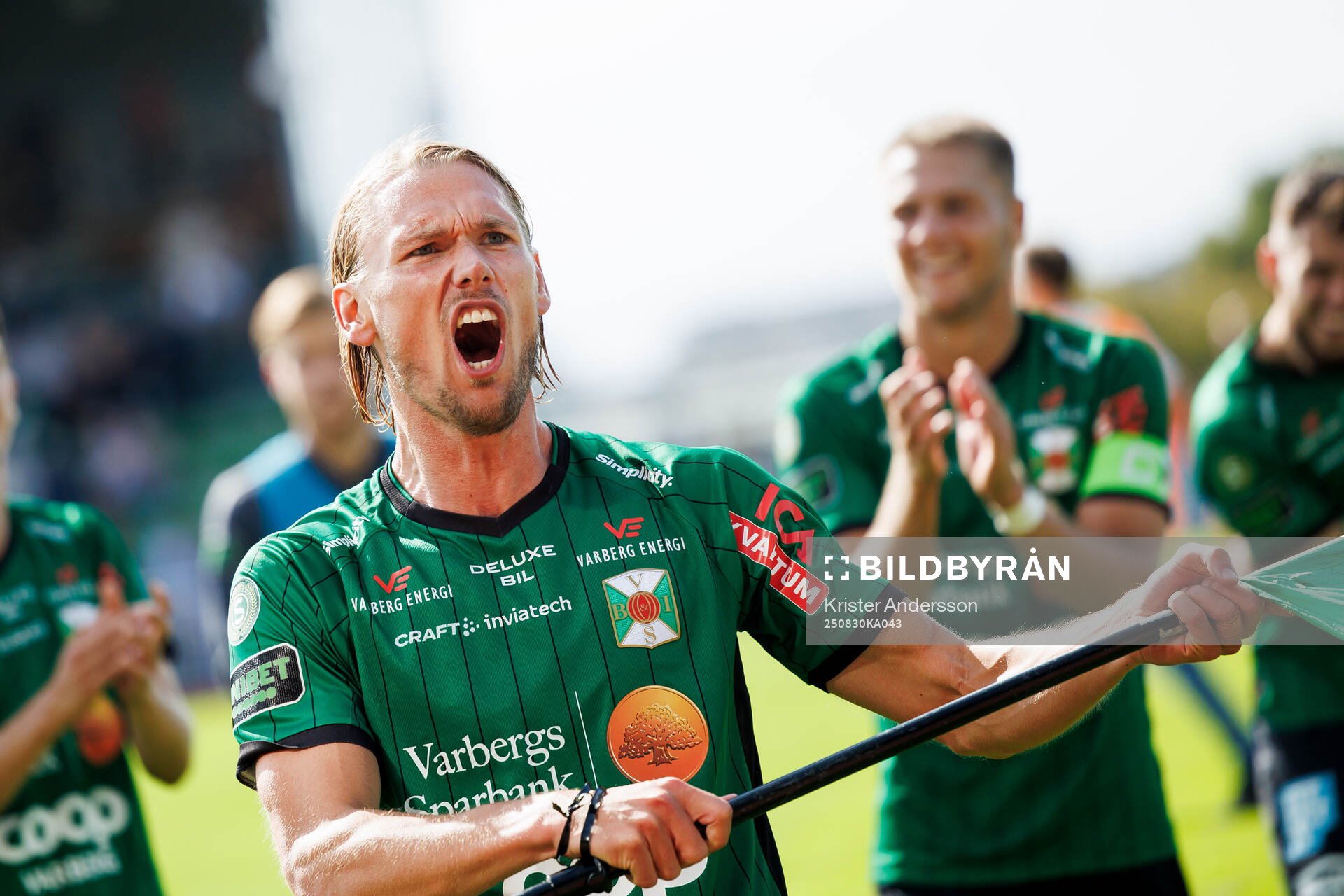 Varbergs Hampus Zackrisson jublar