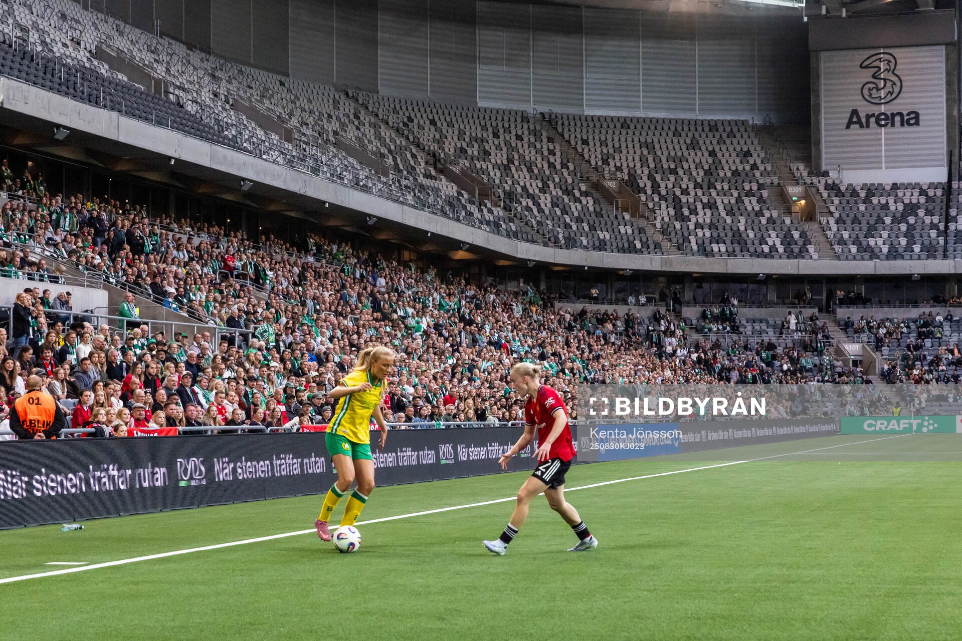 Spectators in the stands