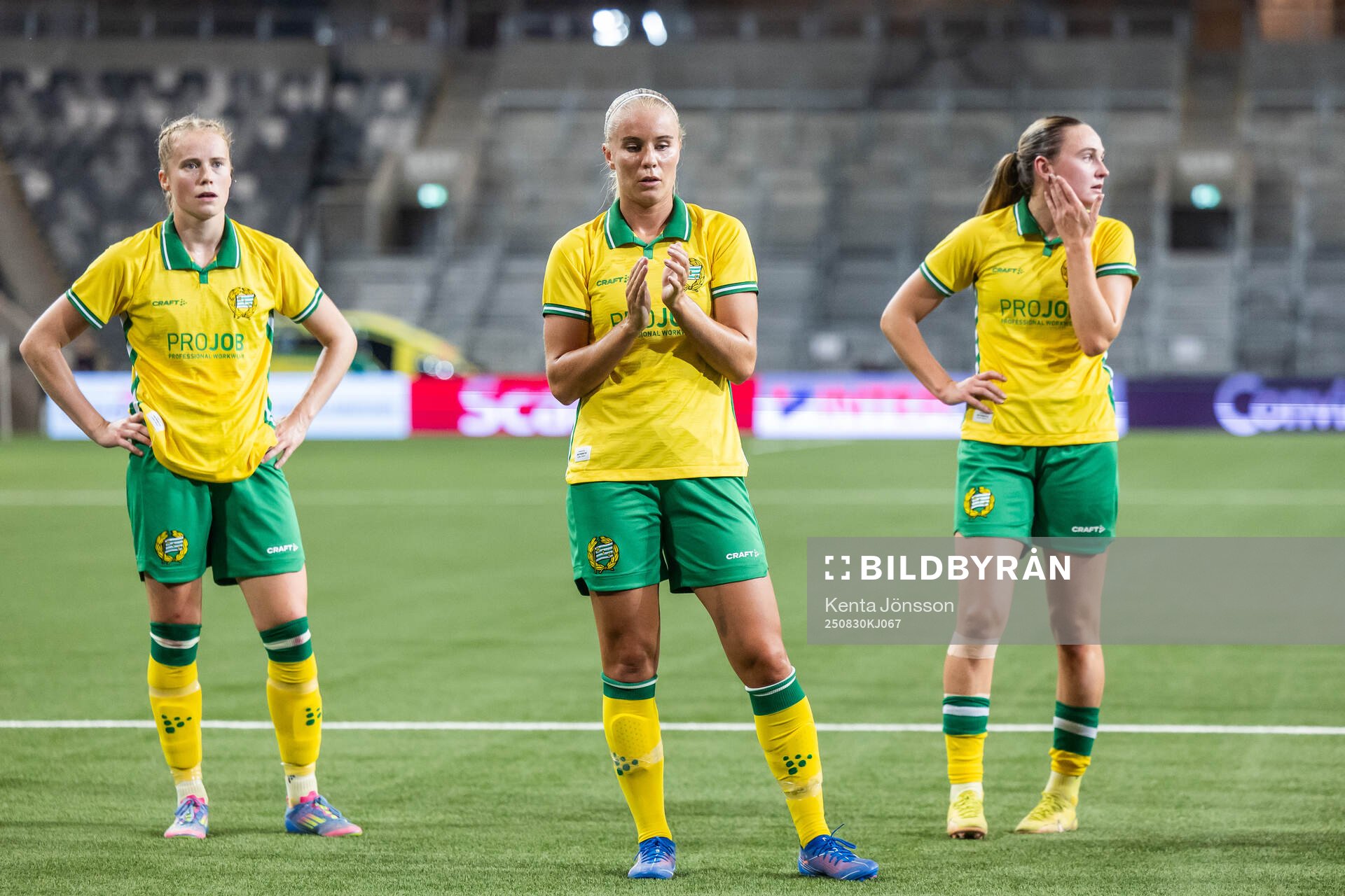 Julie Blakstad, Stina Lennartsson and Vilde Hasund of