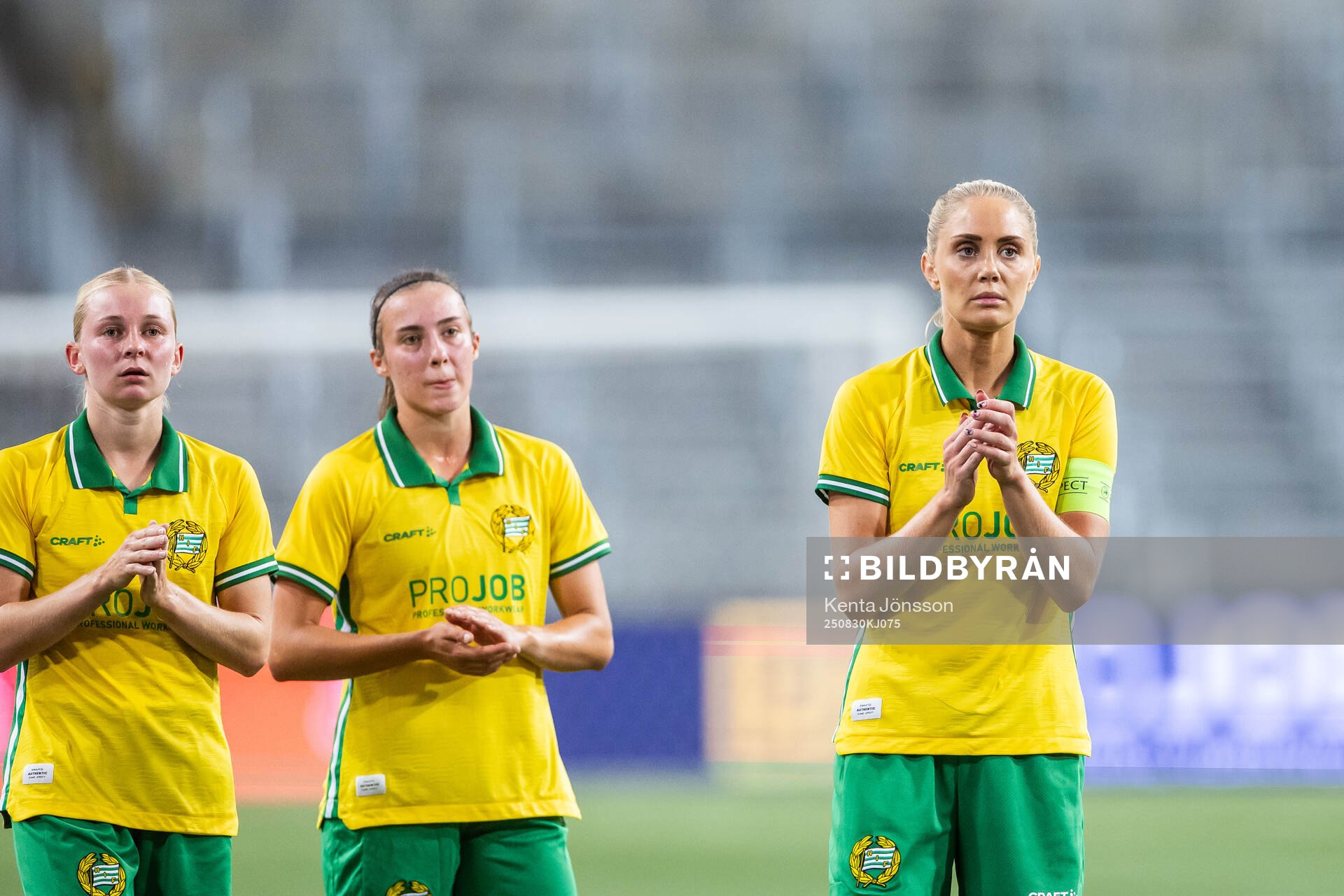 Emilie Joramo, Vilma Emilia Koivisto and Alice Carlsson of
