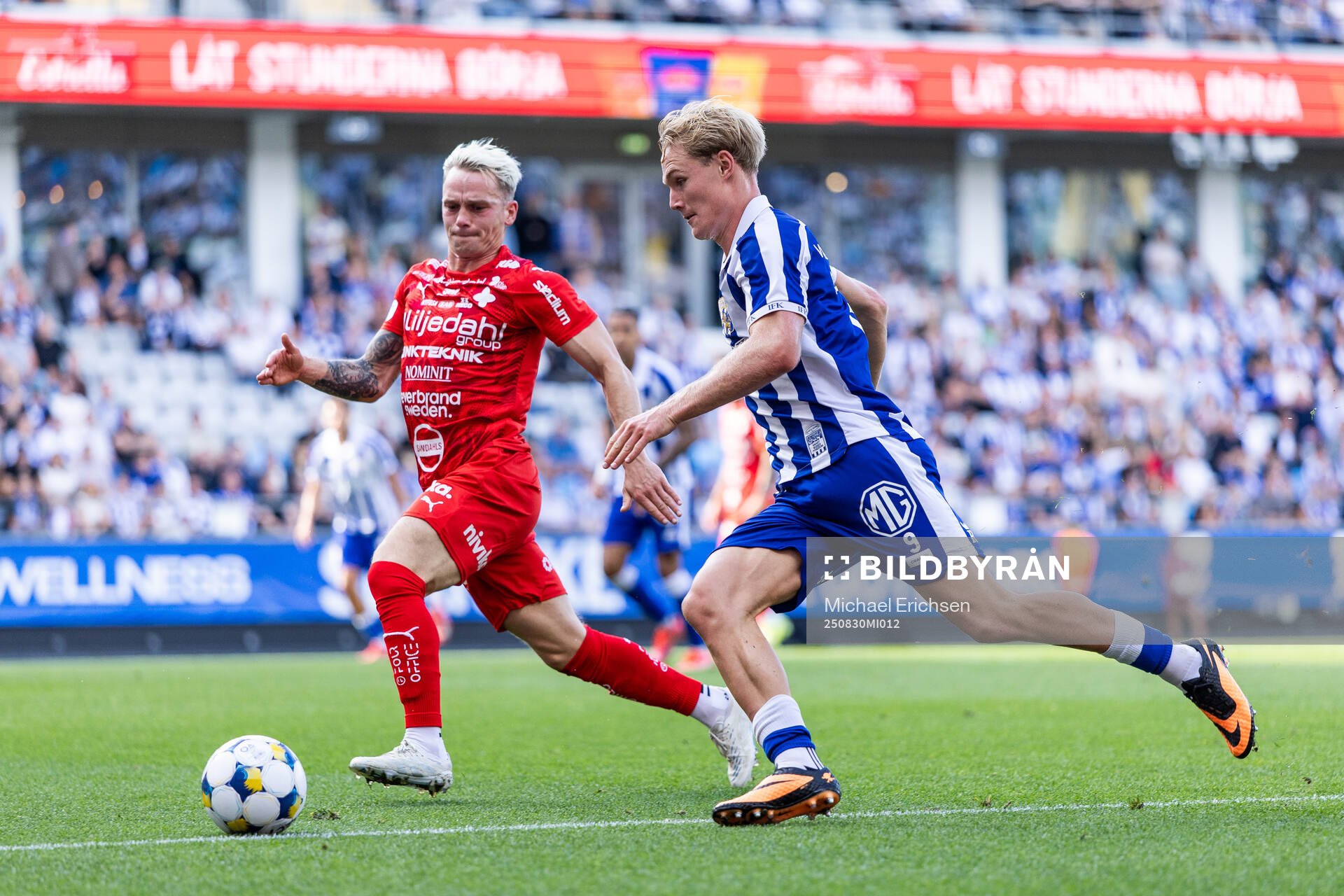 Värnamos Kent-Are Antonsen och IFK Göteborgs Max Fenger