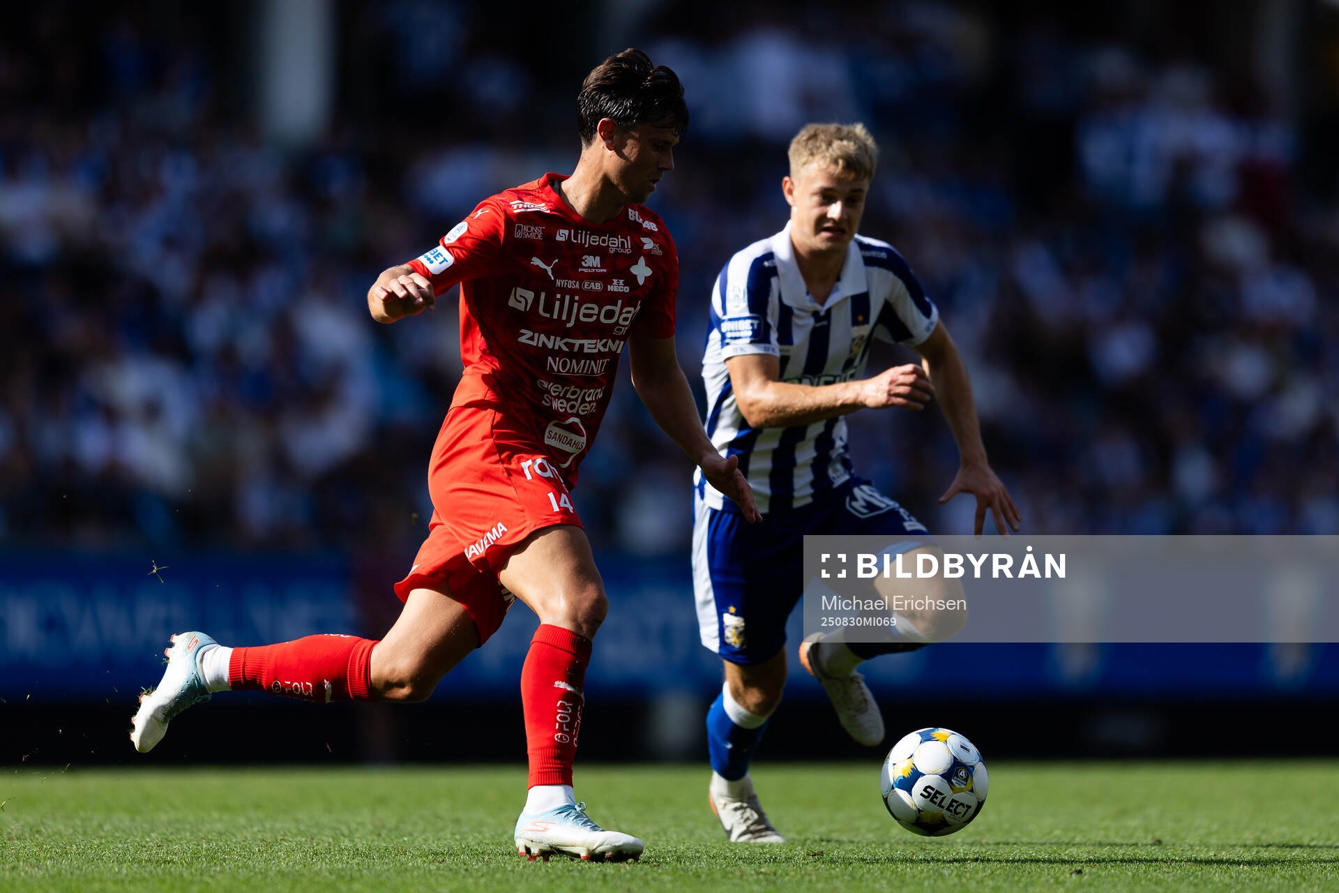 Värnamos Marcus Antonsson  och IFK Göteborgs David Kruse