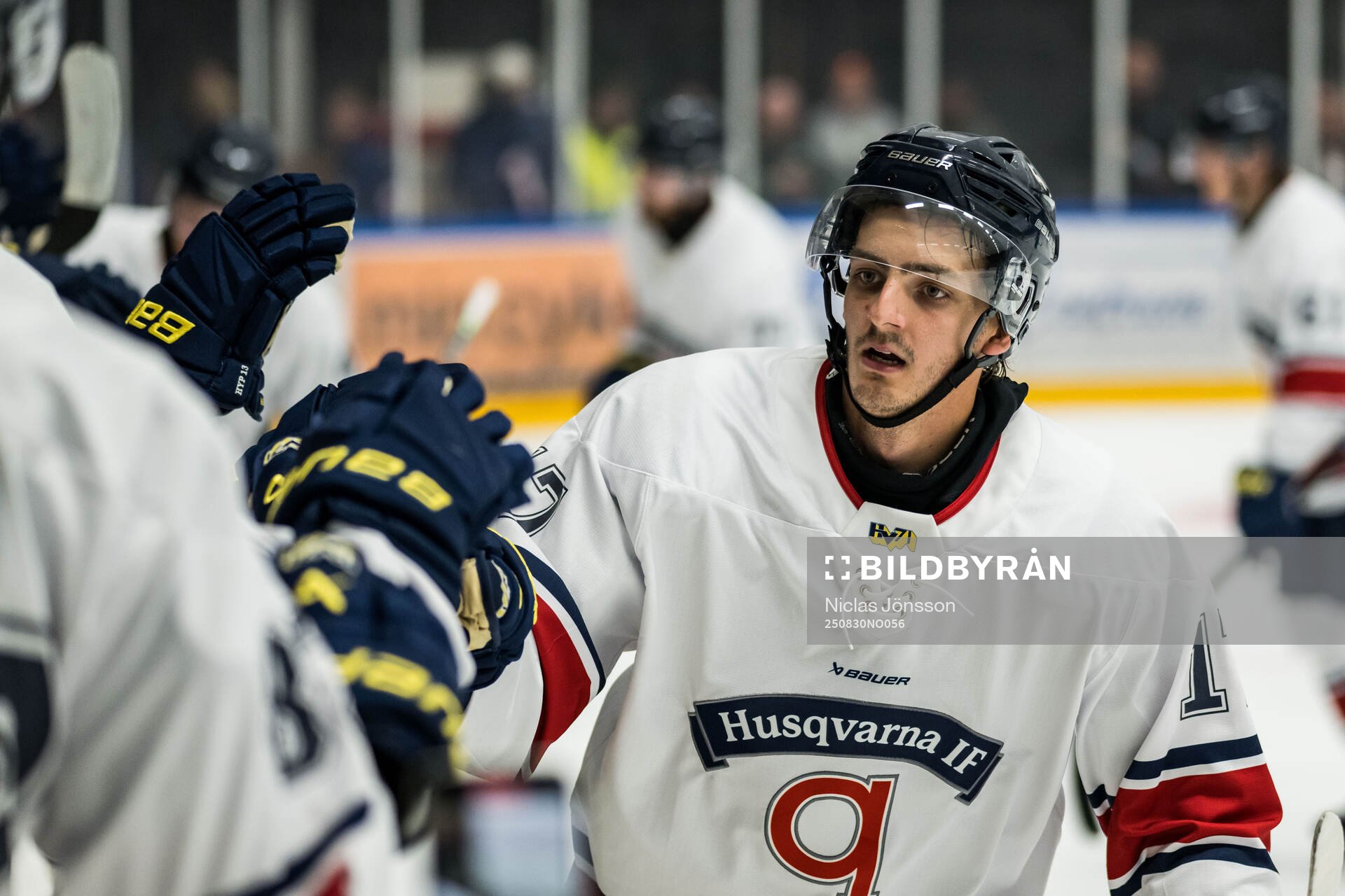 HV71s Isac Brännström jublar