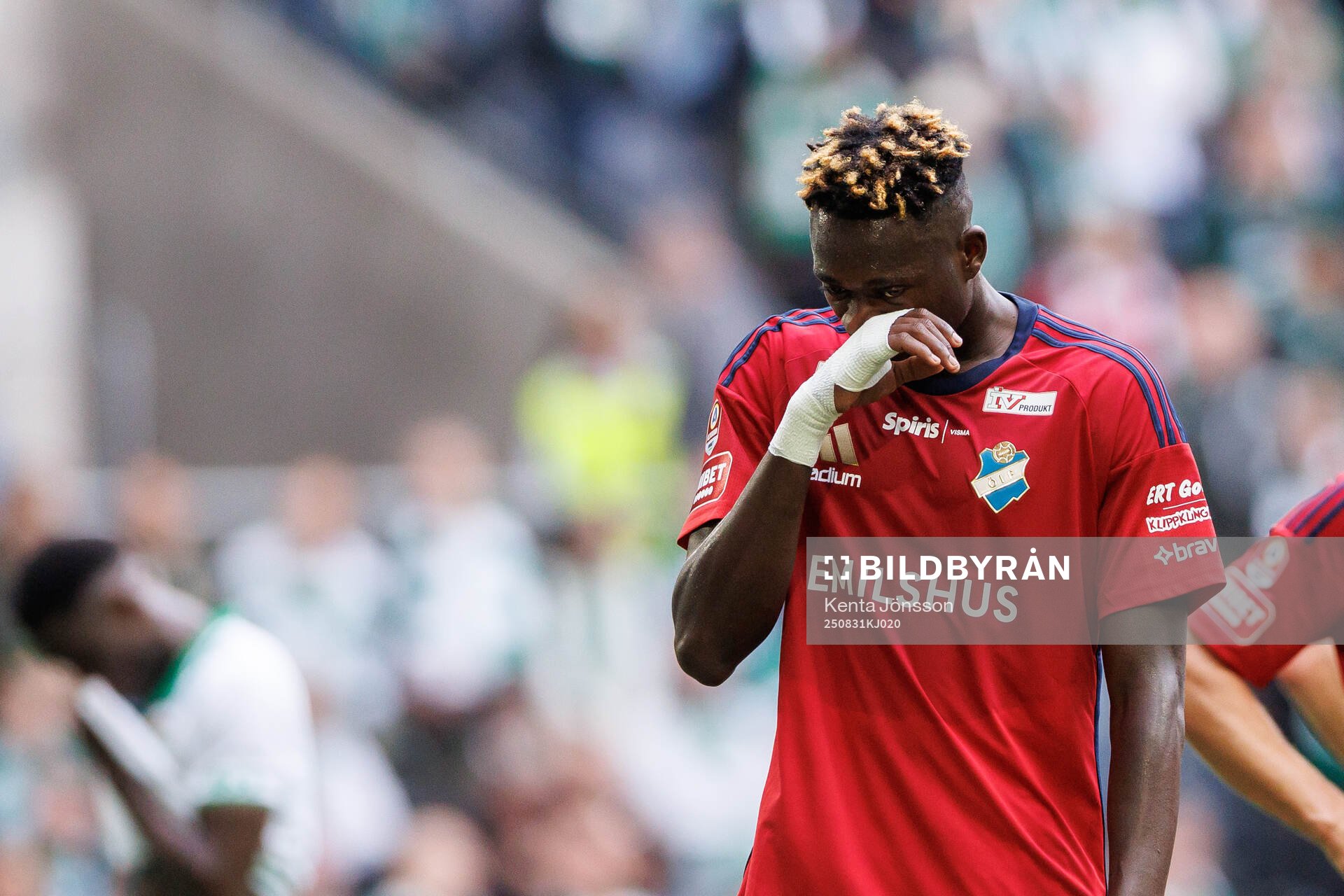 Östers Kingsley Gyamfi deppar