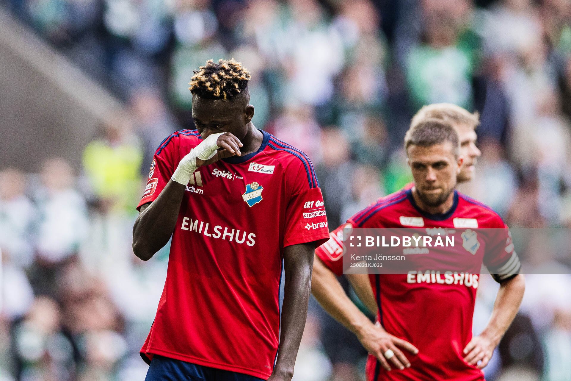 Östers Kingsley Gyamfi deppar