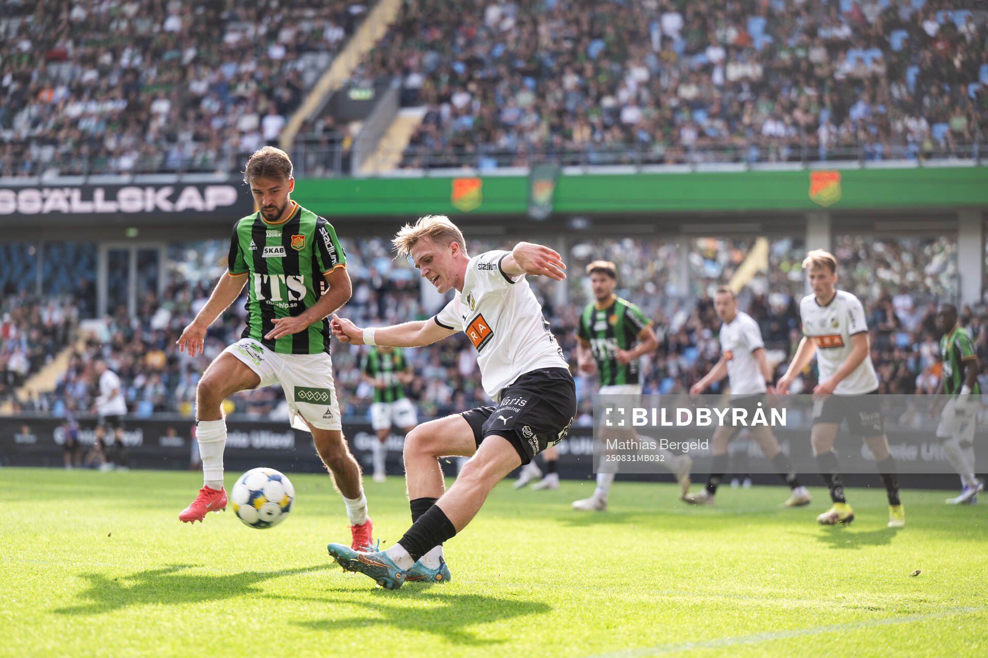 GAIS Edvin Becirovic och Häckens Lasse Madsen