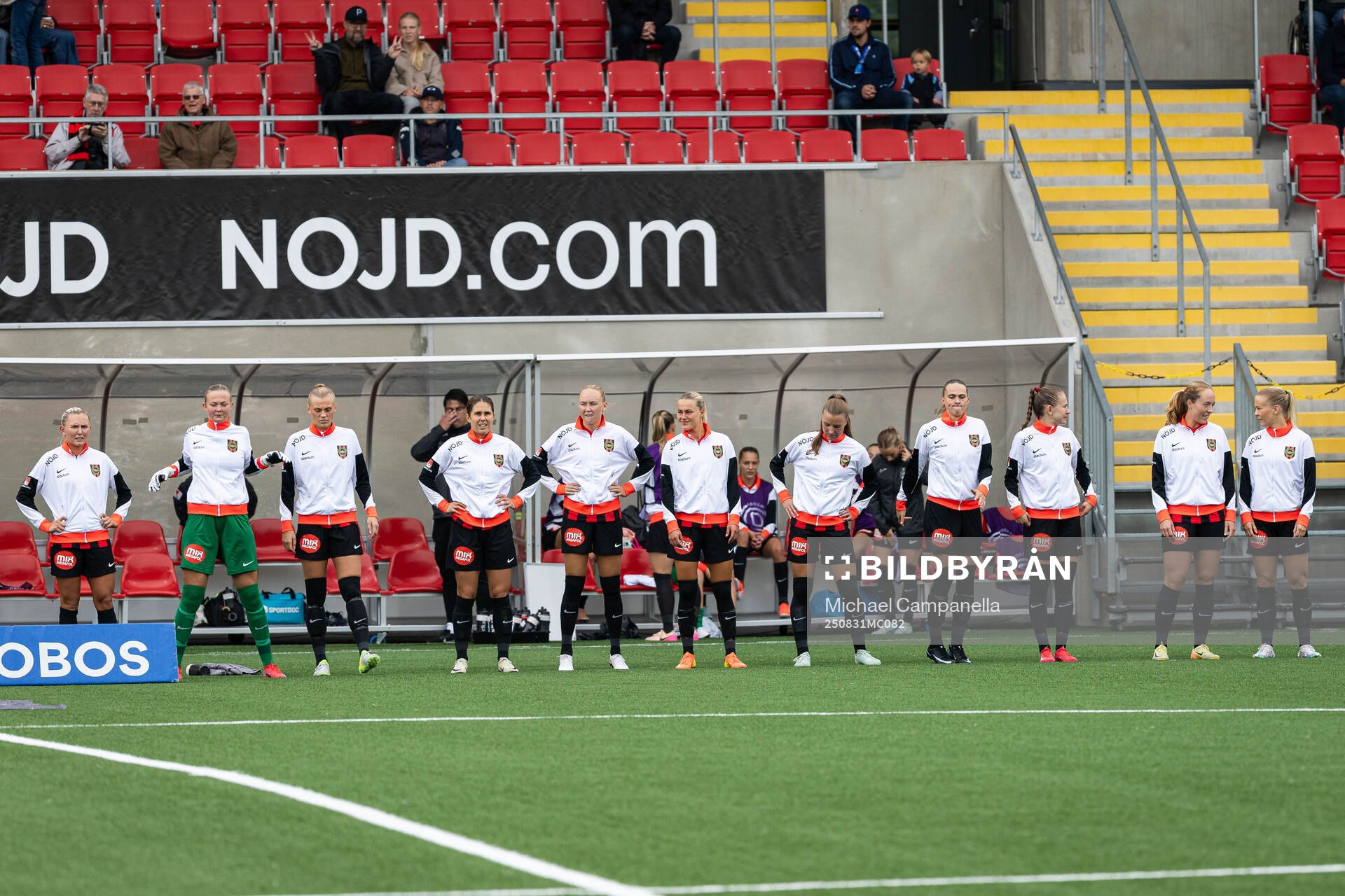 Brommapojkarnas spelare i en laguppställning