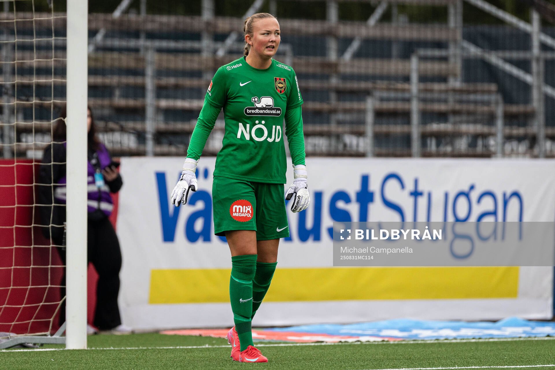 Brommapojkarnas målvakt Clara Ekstrand