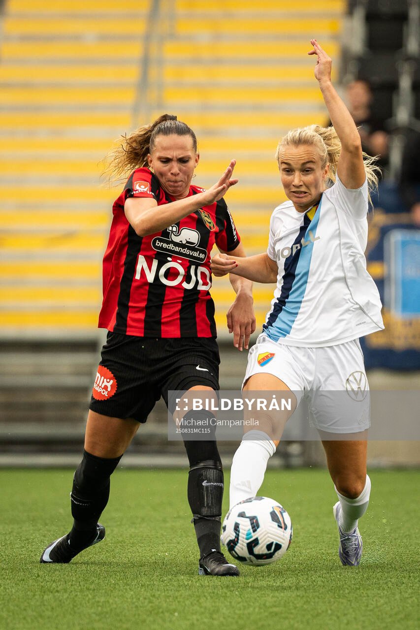 Brommapojkarnas Frida Thörnqvist och Djurgårdens Tove