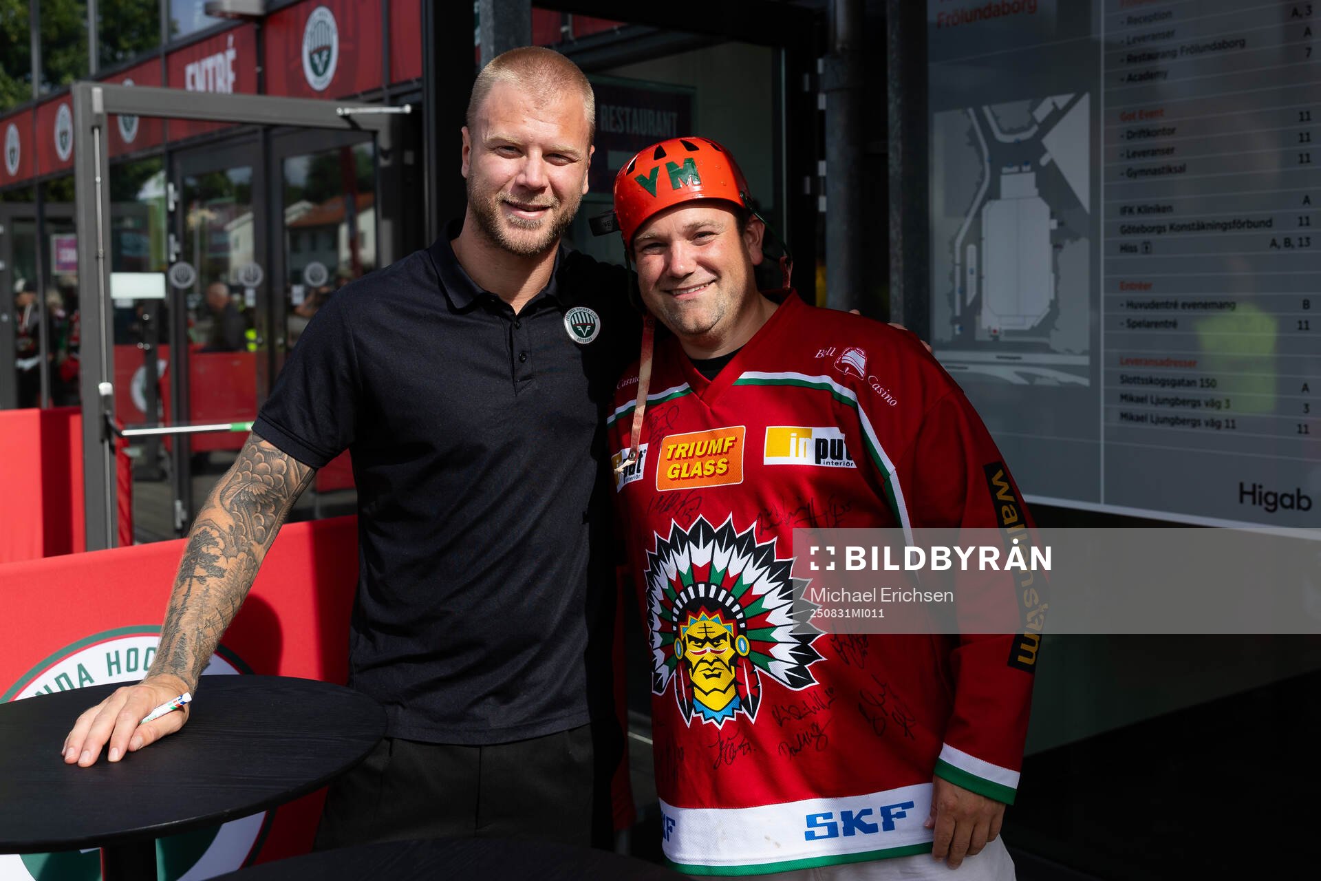 Christian Folin of Frölunda and social media profile