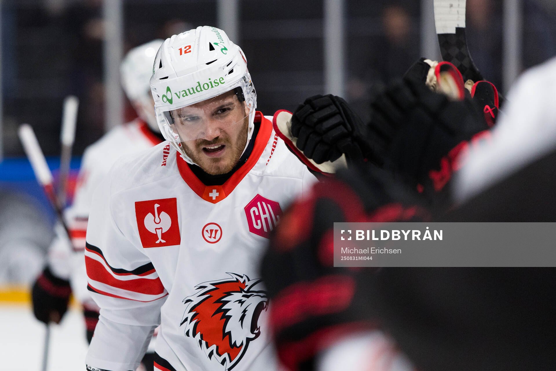 Yannick Zehnder of Lausanne celebrates
