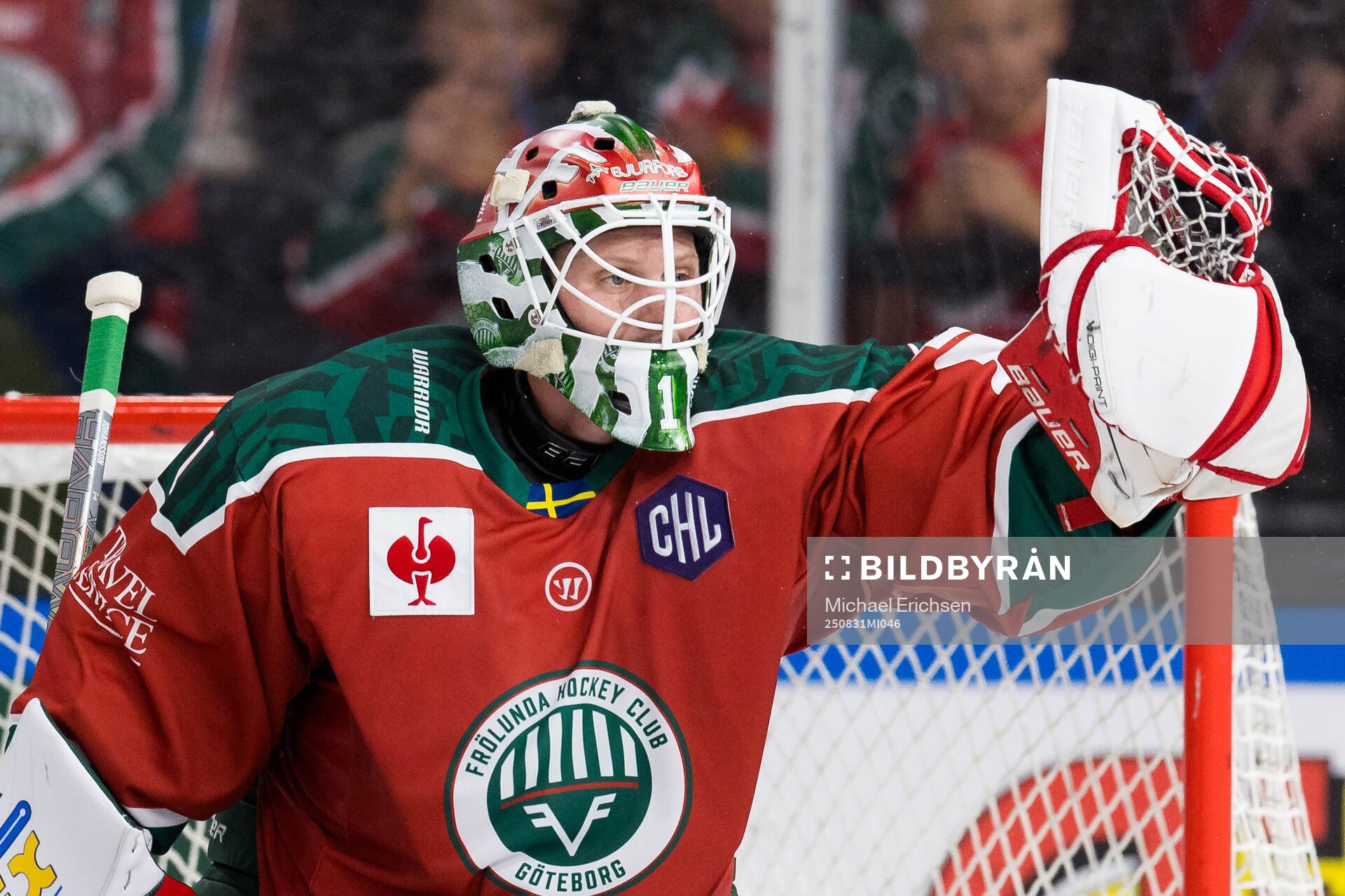 Goalkeeper Lars Johansson of Frölunda