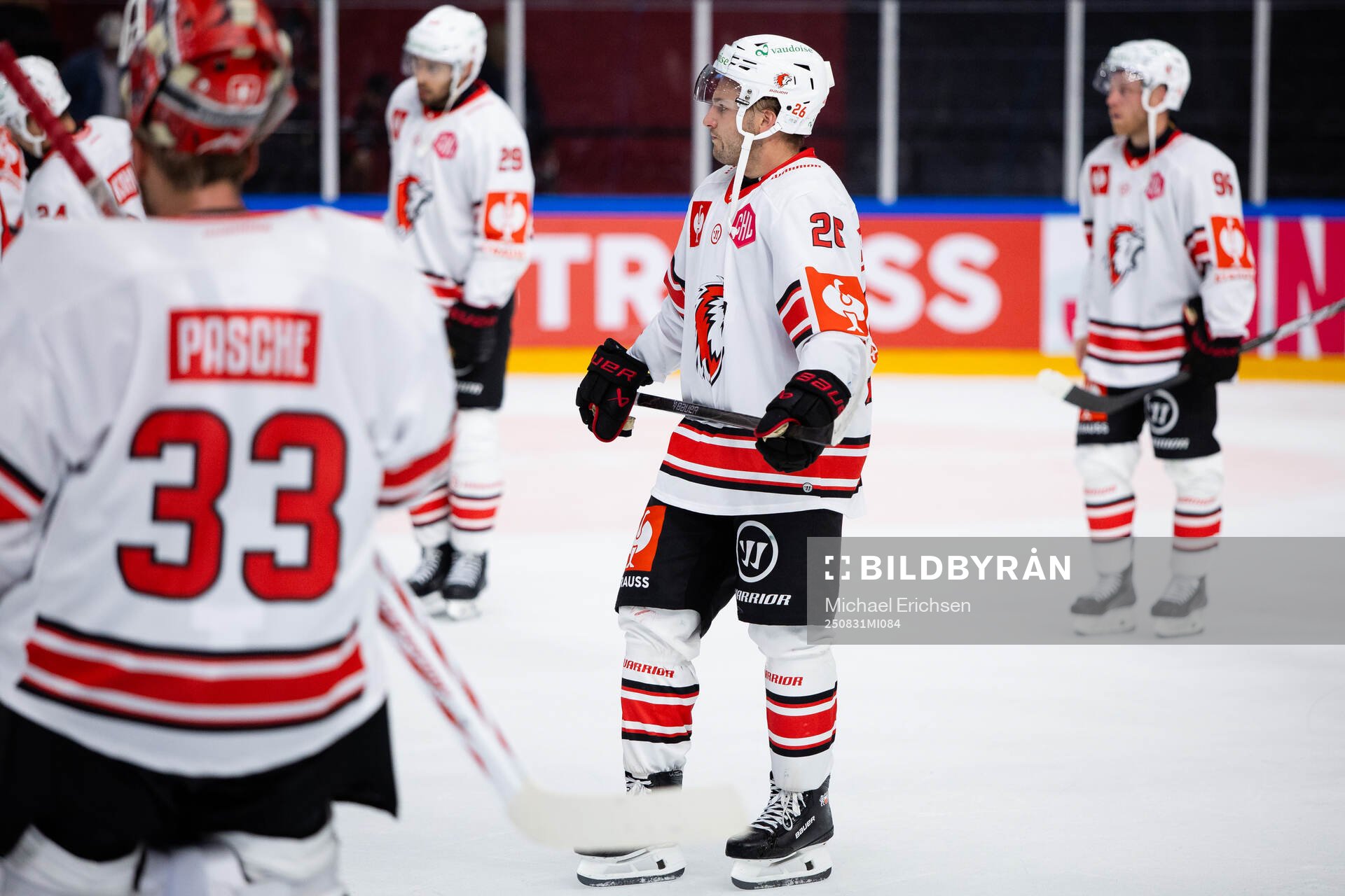Players of Lausanne look dejected