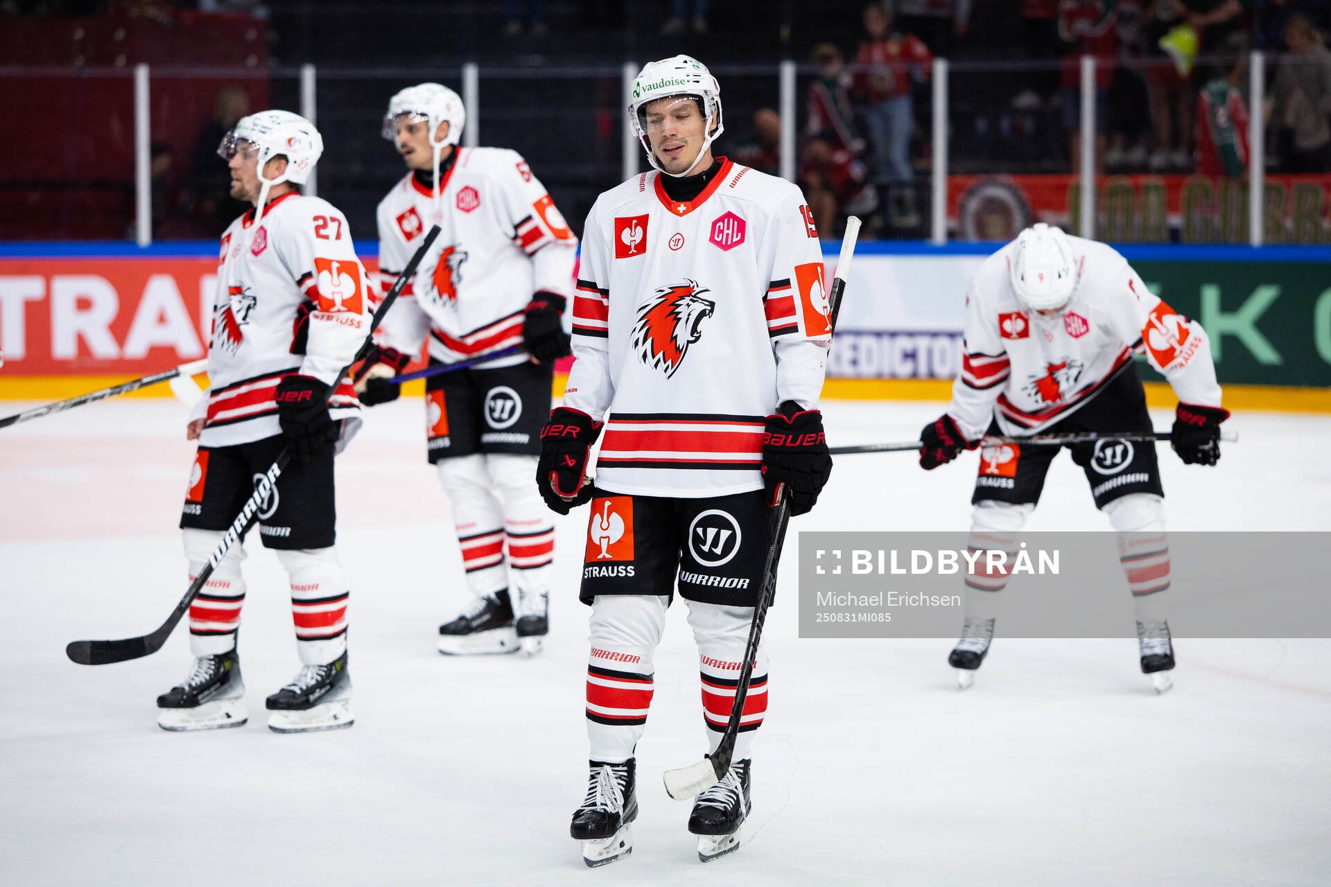 Players of Lausanne look dejected
