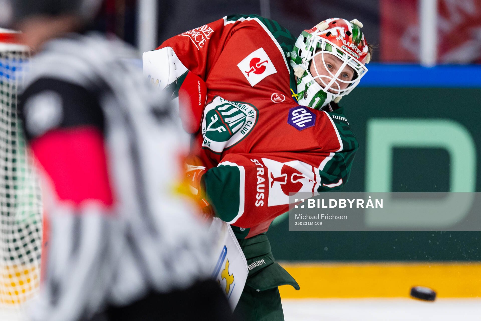 Goaltender Lars Johansson of Frölunda