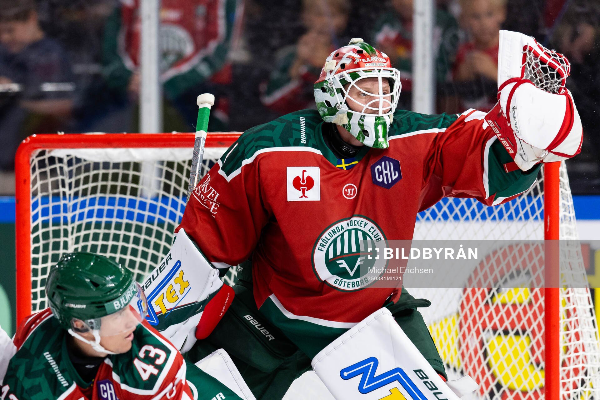 Goaltender Lars Johansson of Frölunda