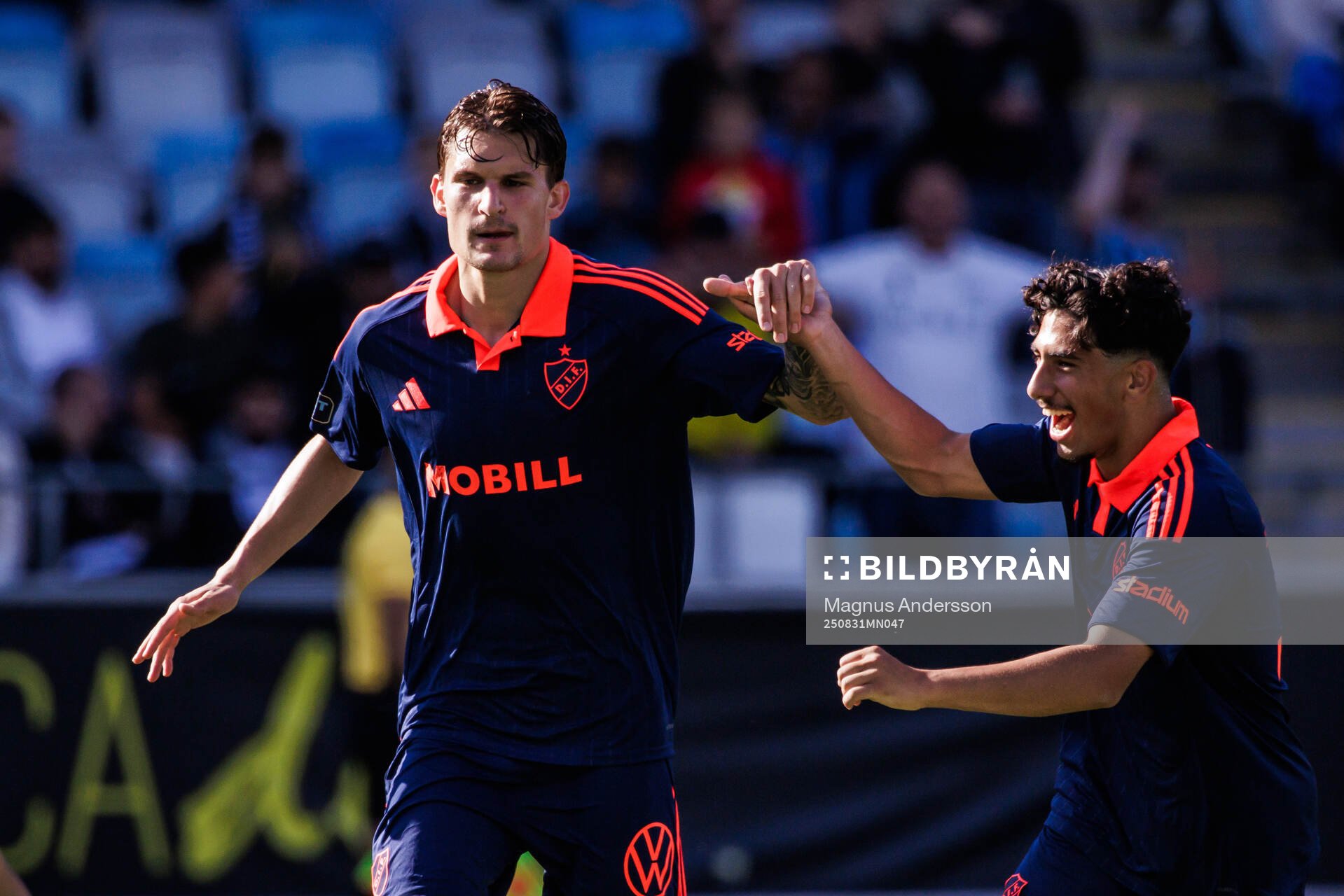 Djurgårdens Nino Zugelj jublar