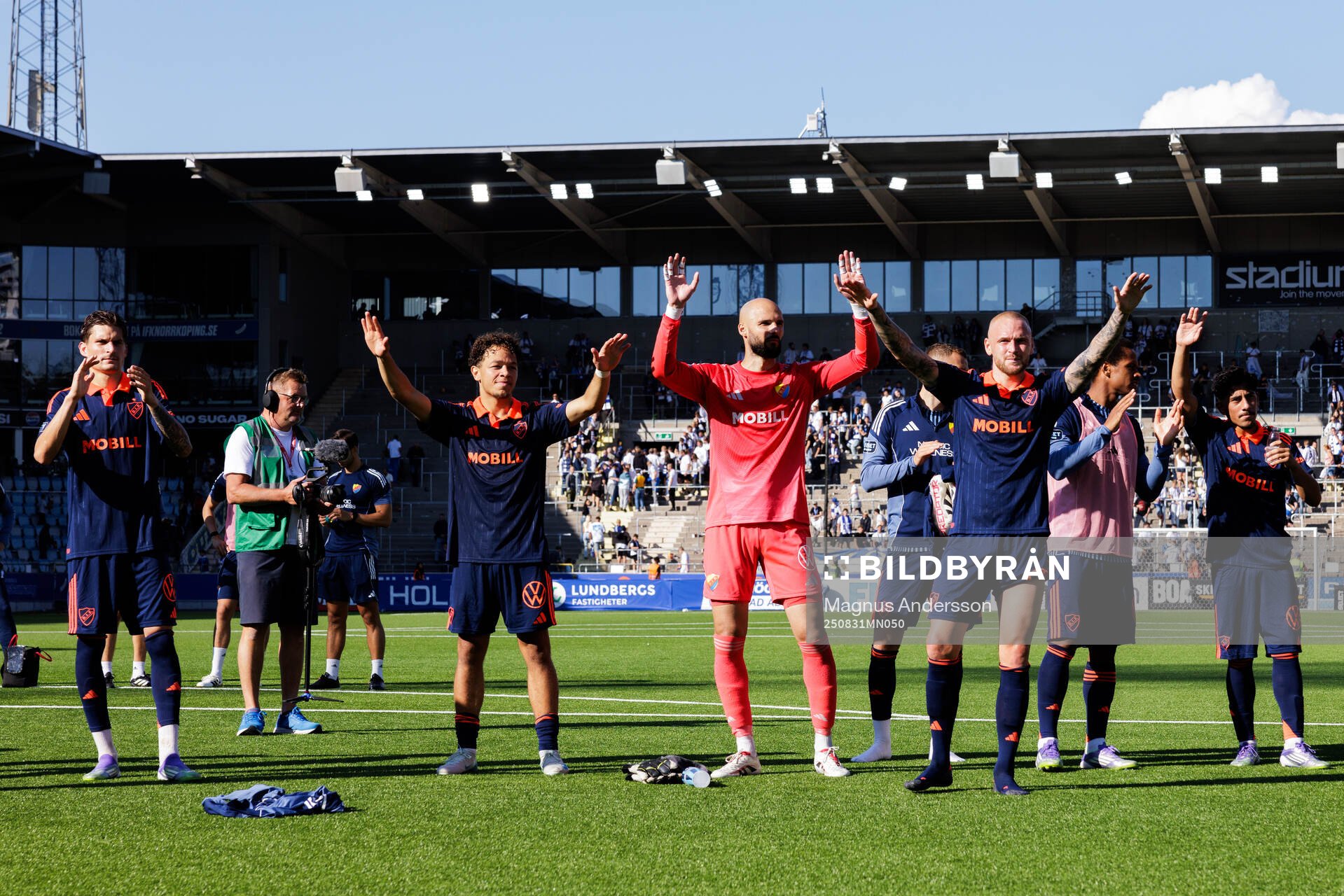 Djurgårdens spelare jublar