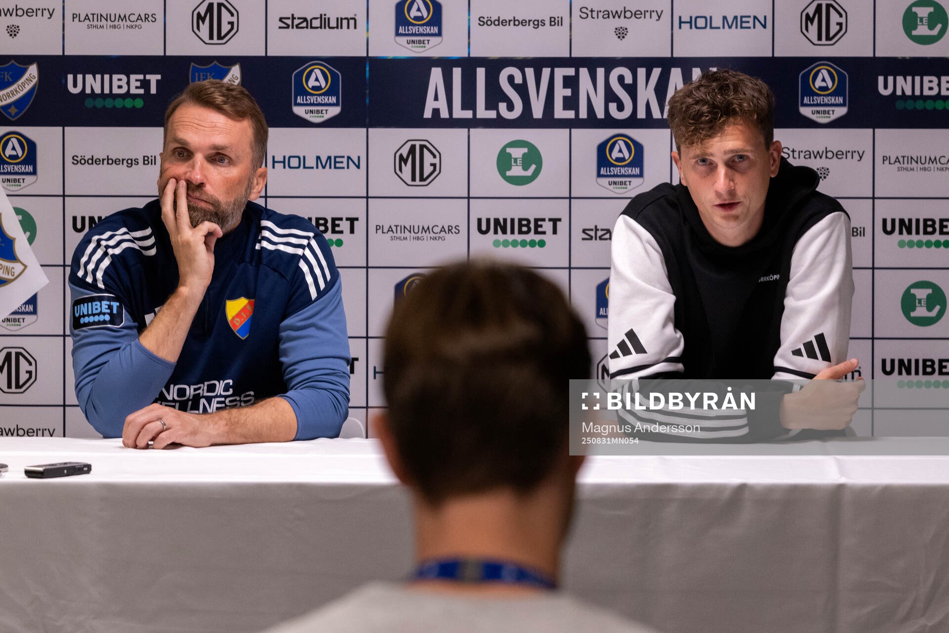 Djurgårdens tränare Jani Honkavaara och IFK Norrköpings