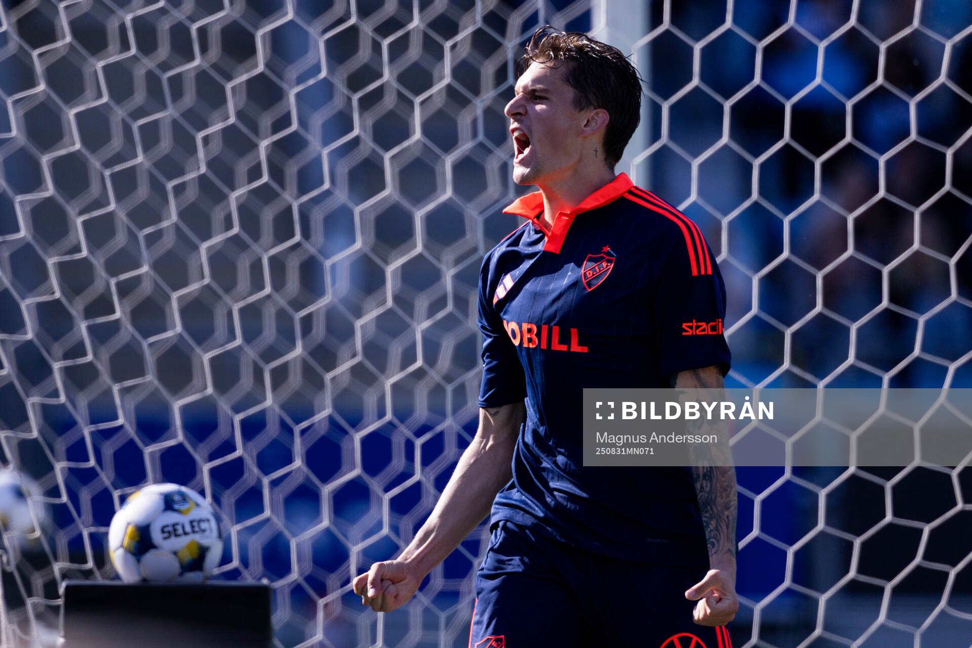 Djurgårdens Nino Zugelj jublar