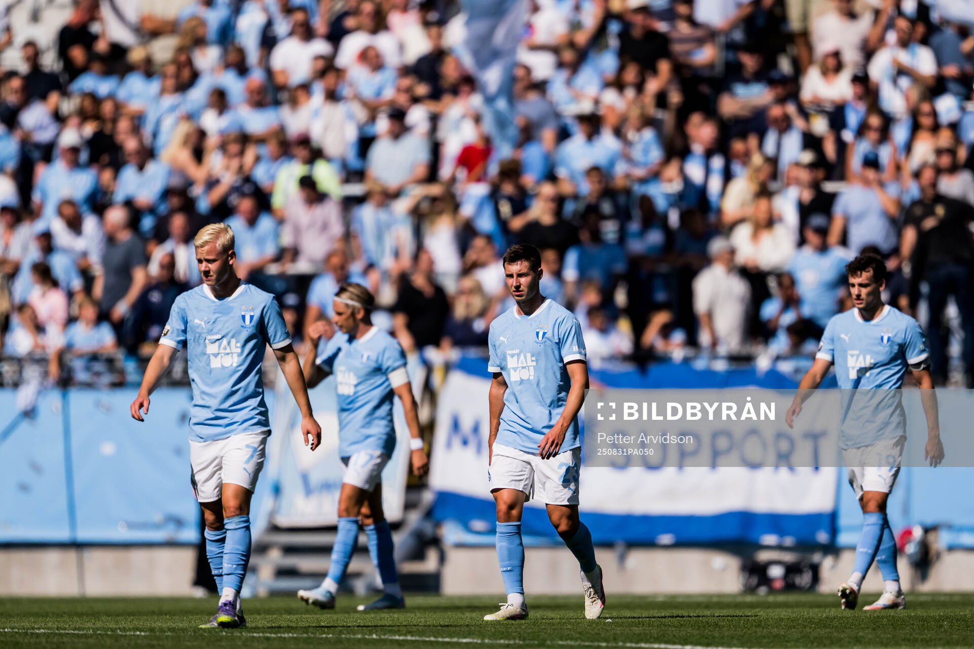 Malmö FFs Otto Rosengren och Lasse Berg Johnsen deppar