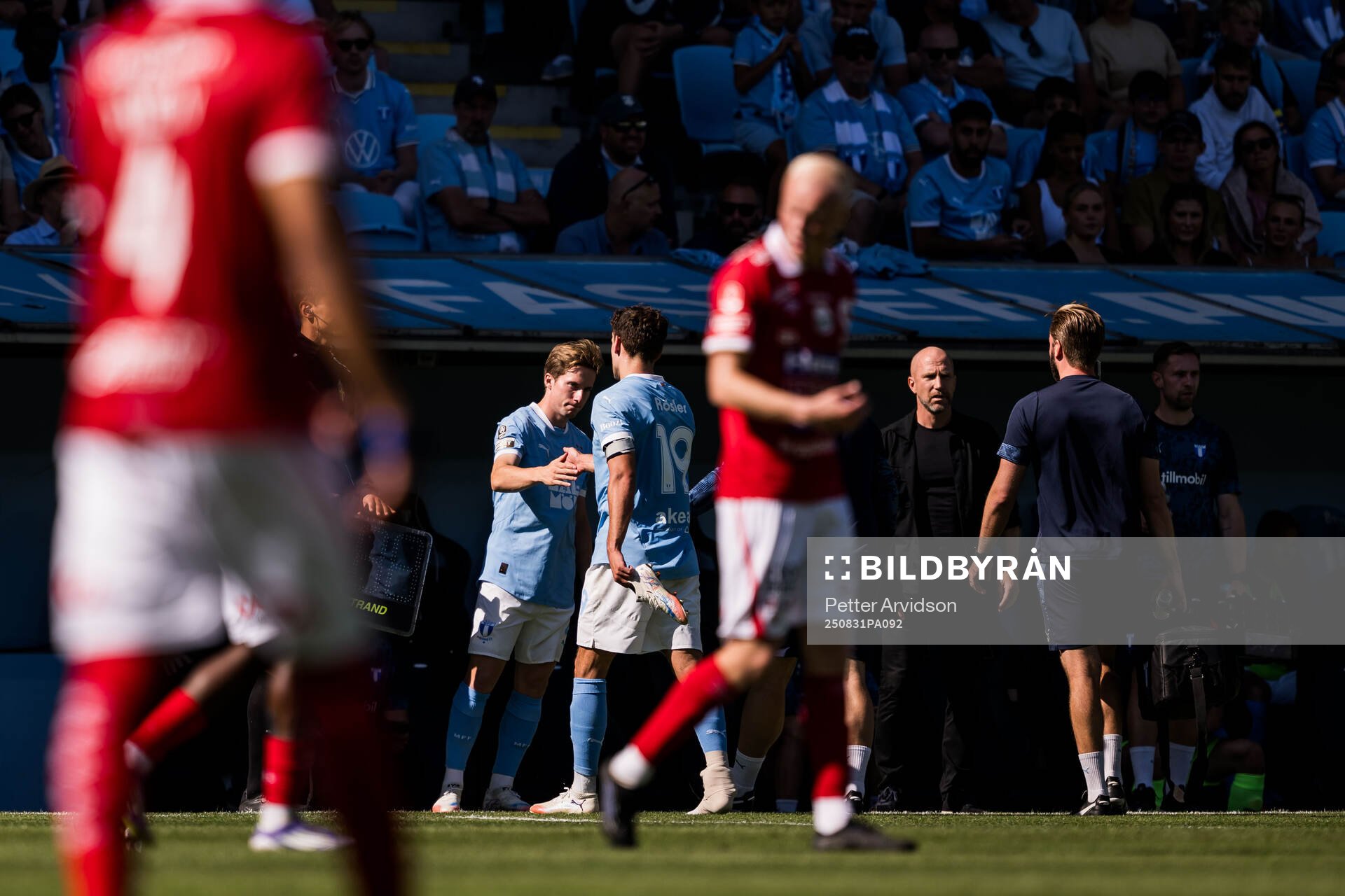 Malmö FFs Johan Karlsson och Colin Rösler