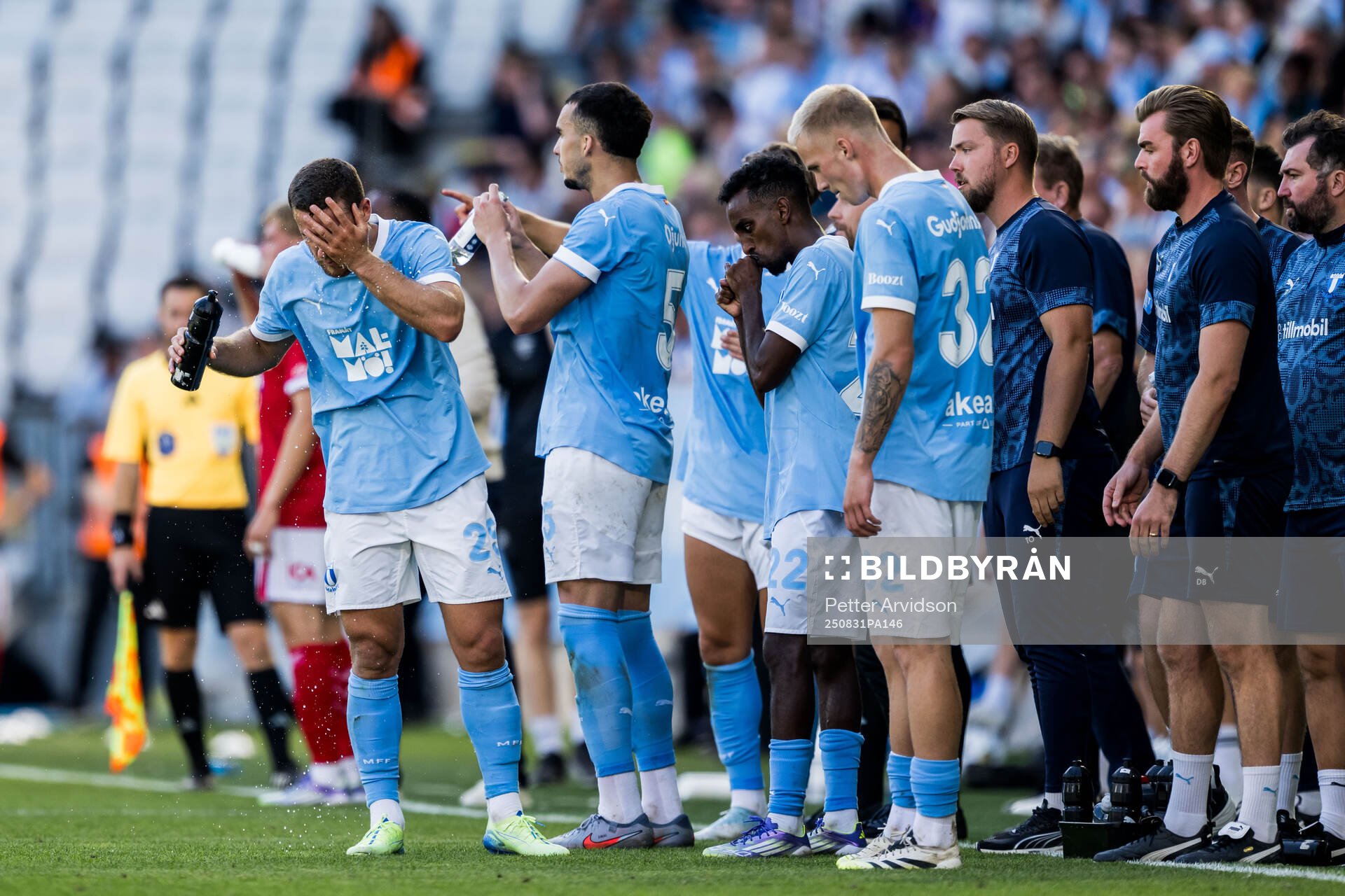 Malmö FFs Gabriel Busanello och Andrej Djuric