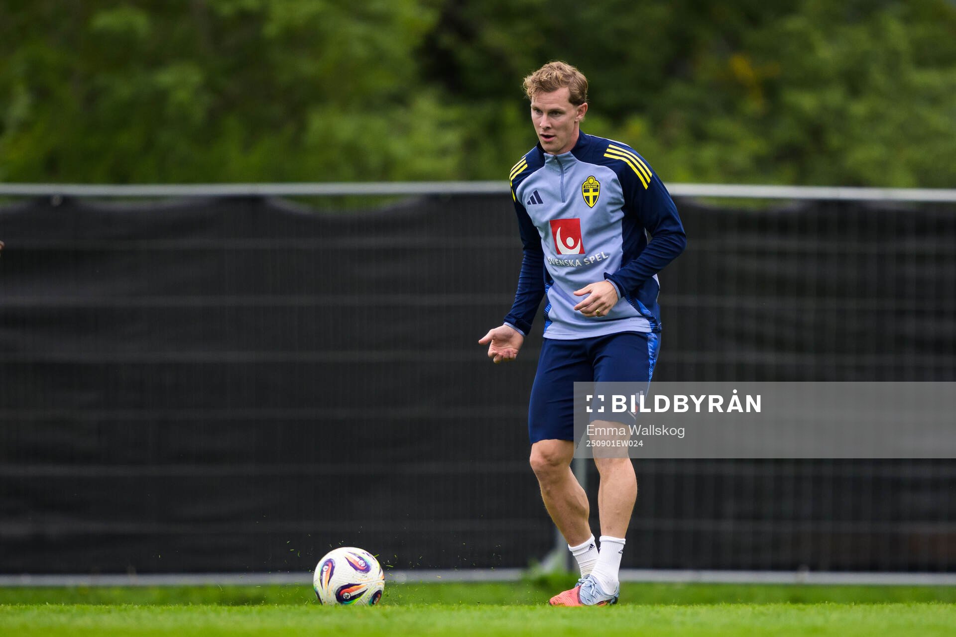 Emil Krafth of the Swedish national football team