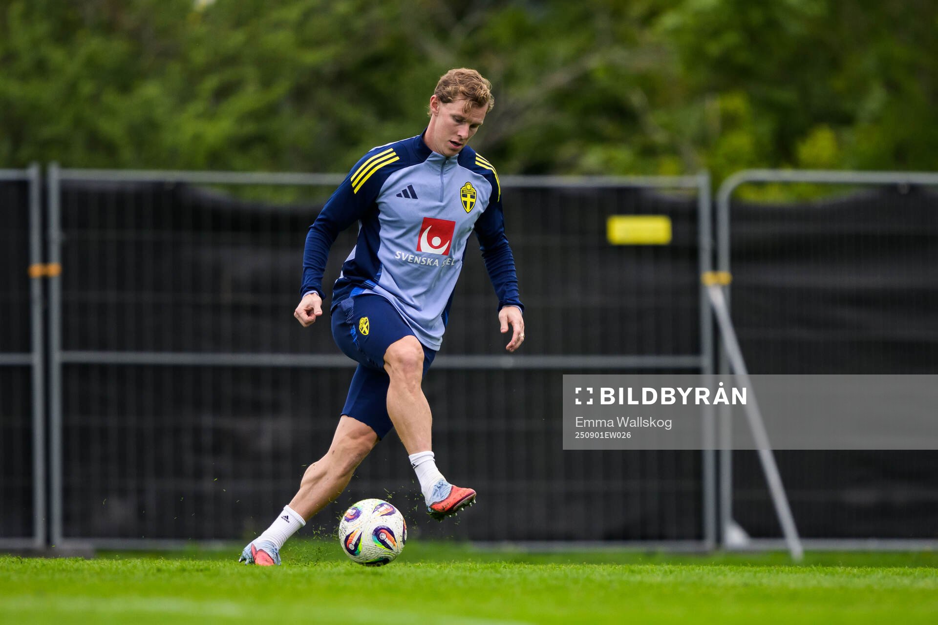 Emil Krafth of the Swedish national football team