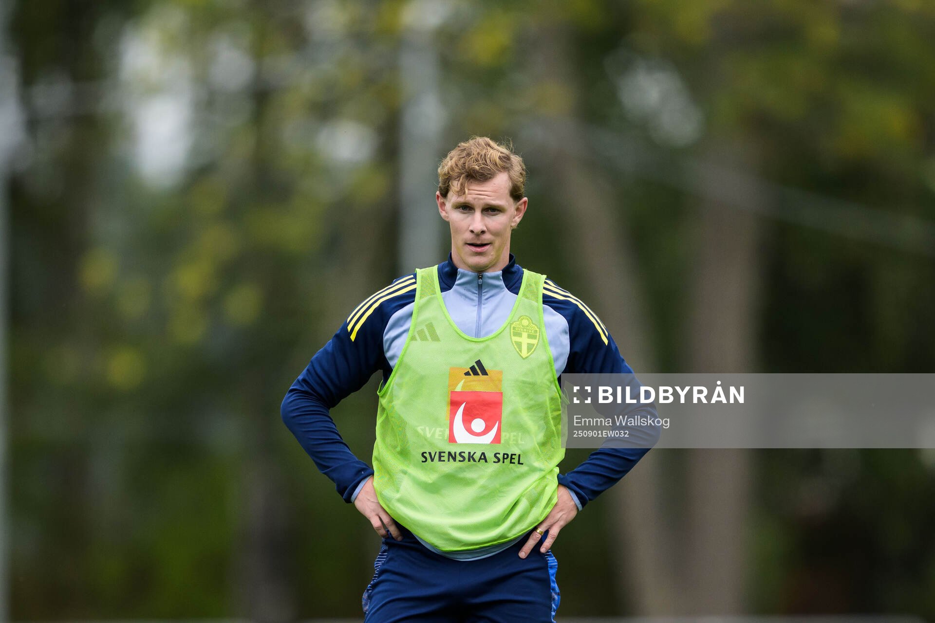 Emil Krafth of the Swedish national football team