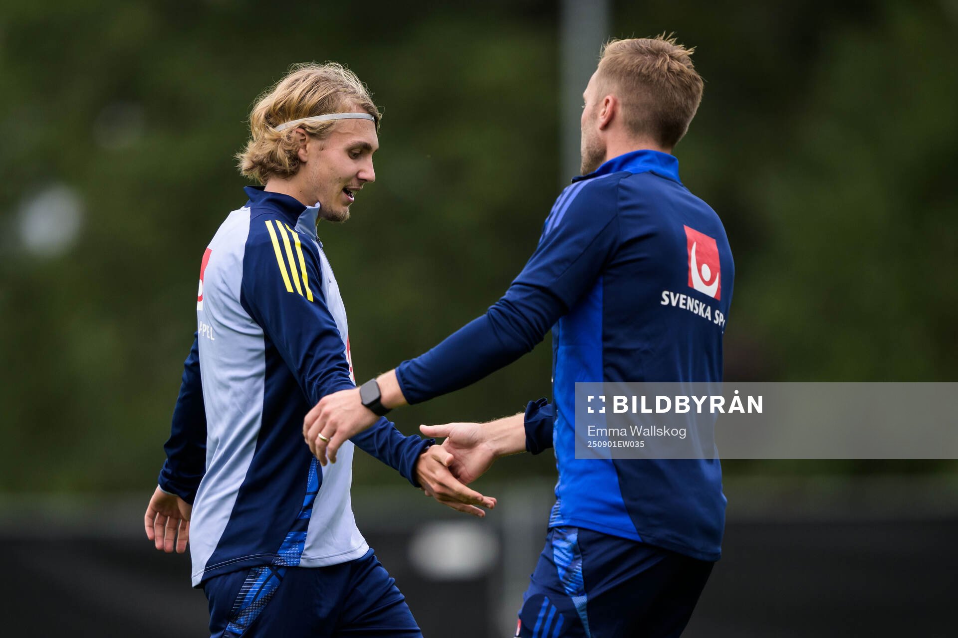 Sebastian Nanasi and Assistant coach Sebastian Larsson of