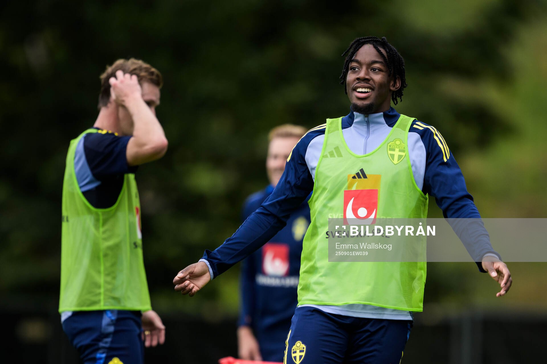 Anthony Elanga of the Swedish national football team