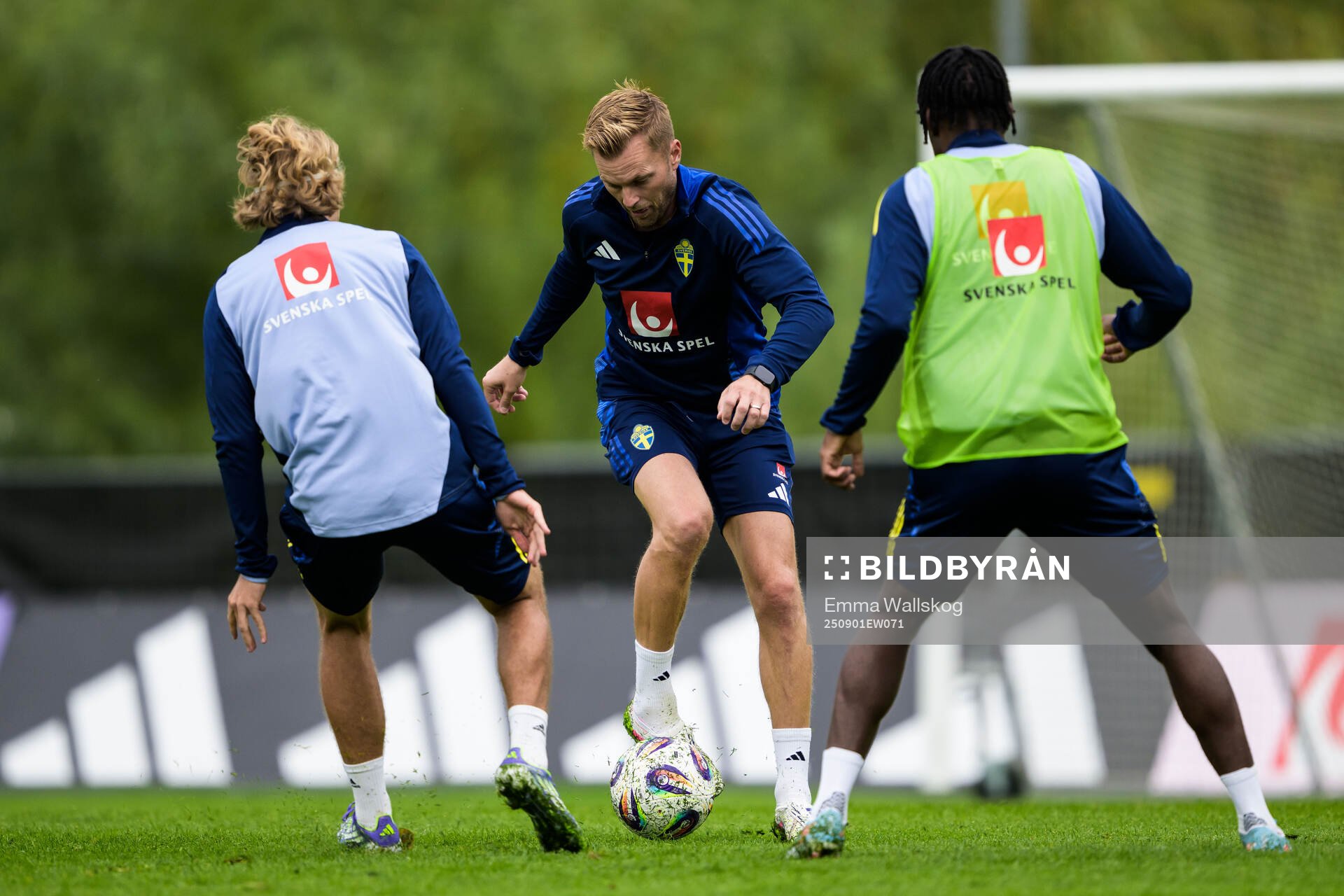 Assistant coach Sebastian Larsson of the Swedish national