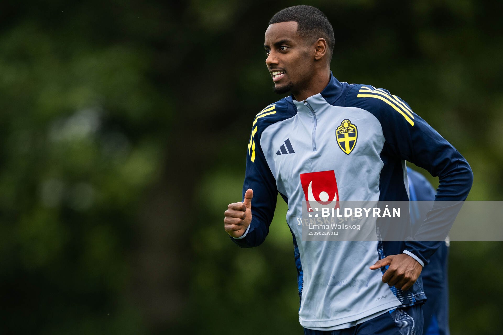 Alexander Isak of the Swedish national football team