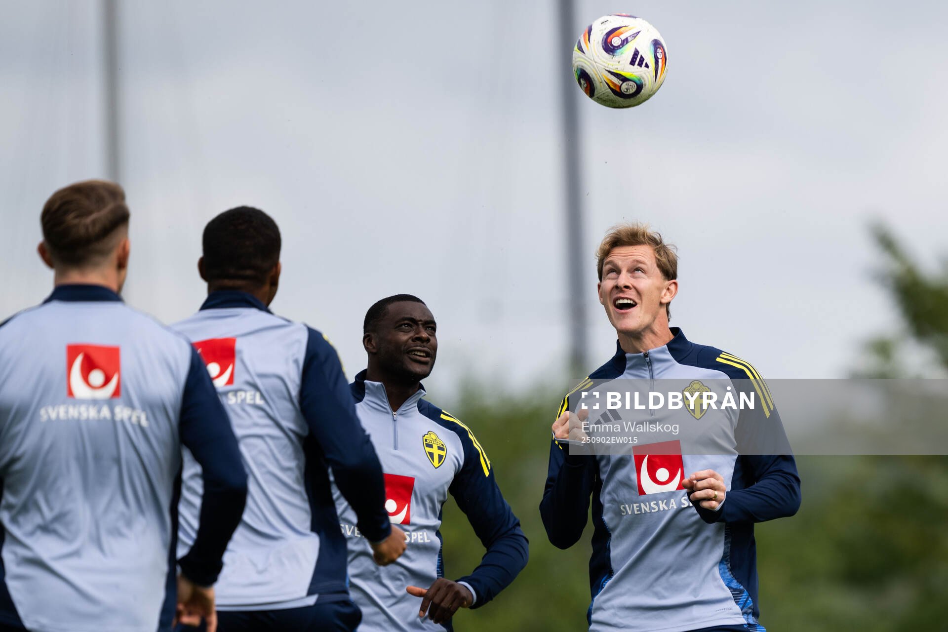 Ken Sema and Emil Krafth of the Swedish national football