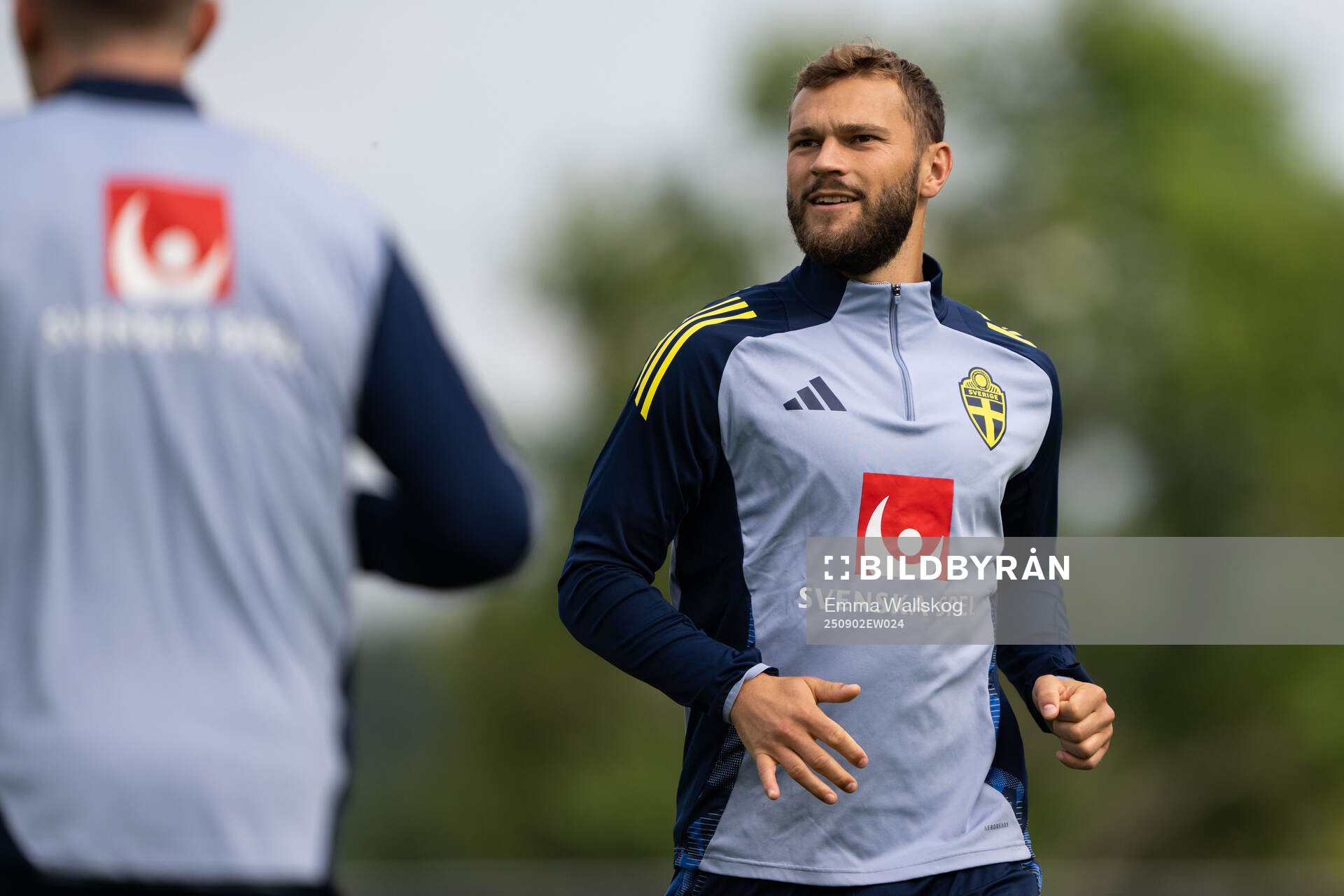 Jesper Karlström of the Swedish national football team