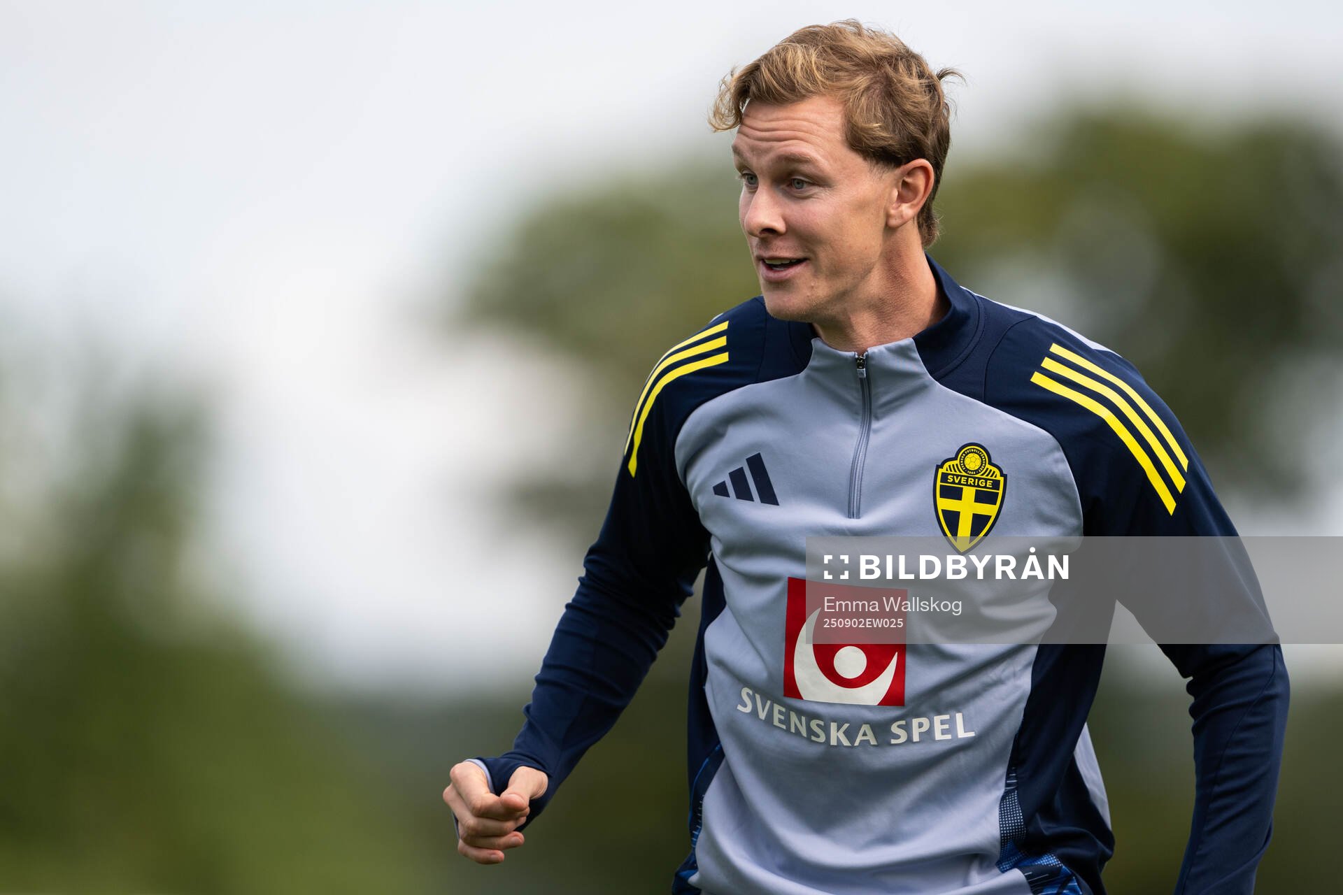 Emil Krafth of the Swedish national football team