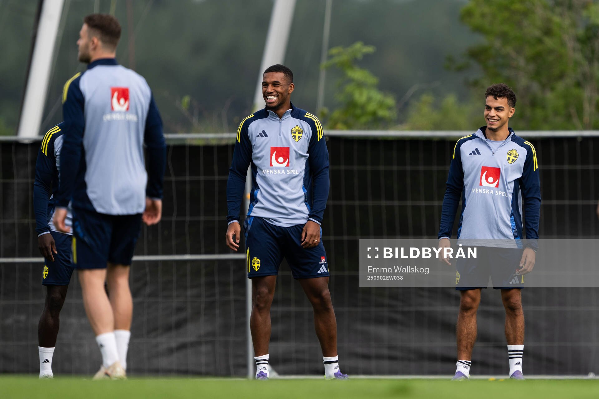 Isak Hien and Yasin Ayari of the Swedish national football