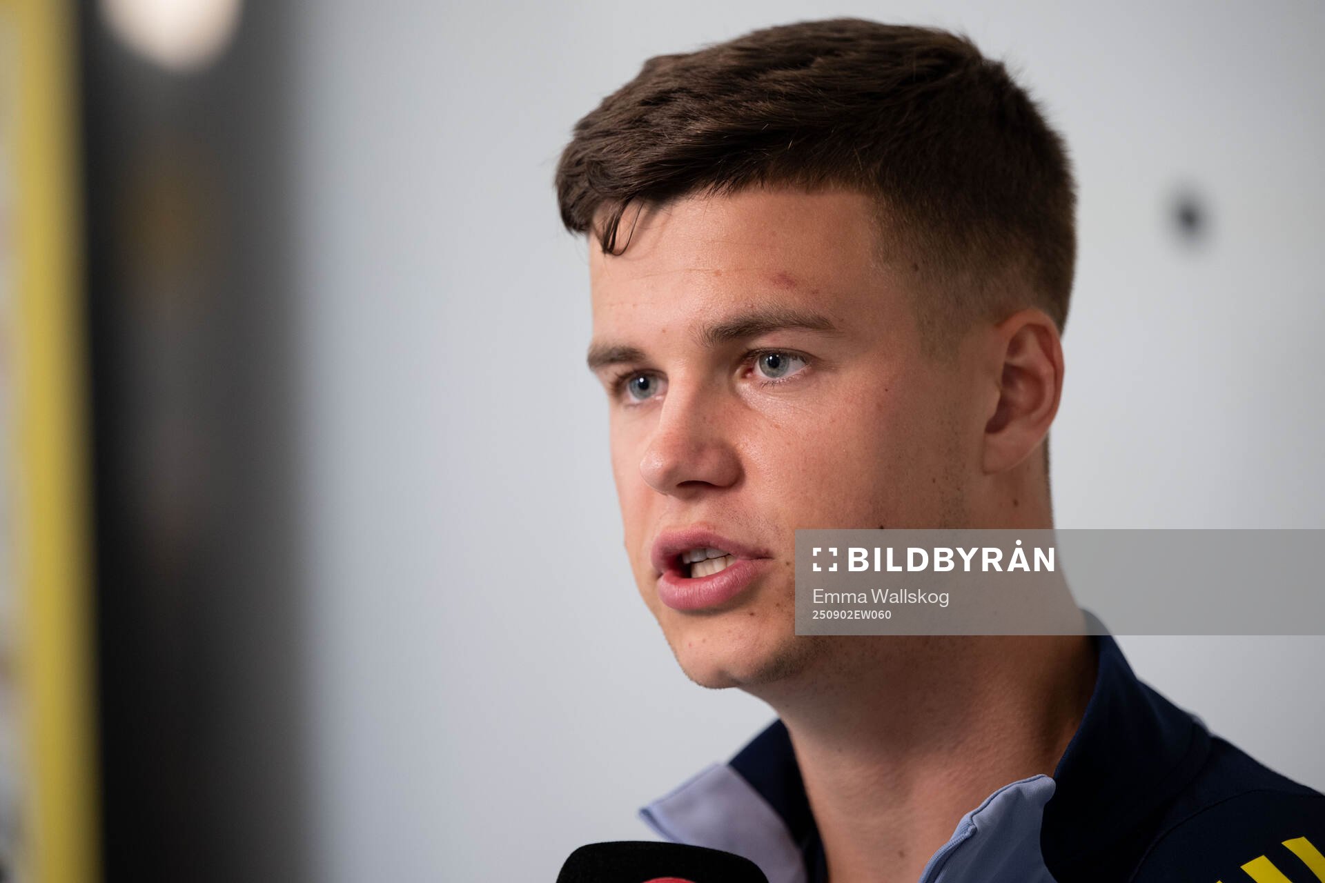 Samuel Dahl of the Swedish national football team in mixed