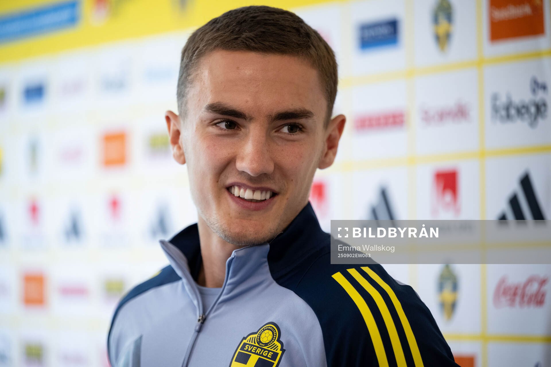 Gustaf Lagerbielke of the Swedish national football team in