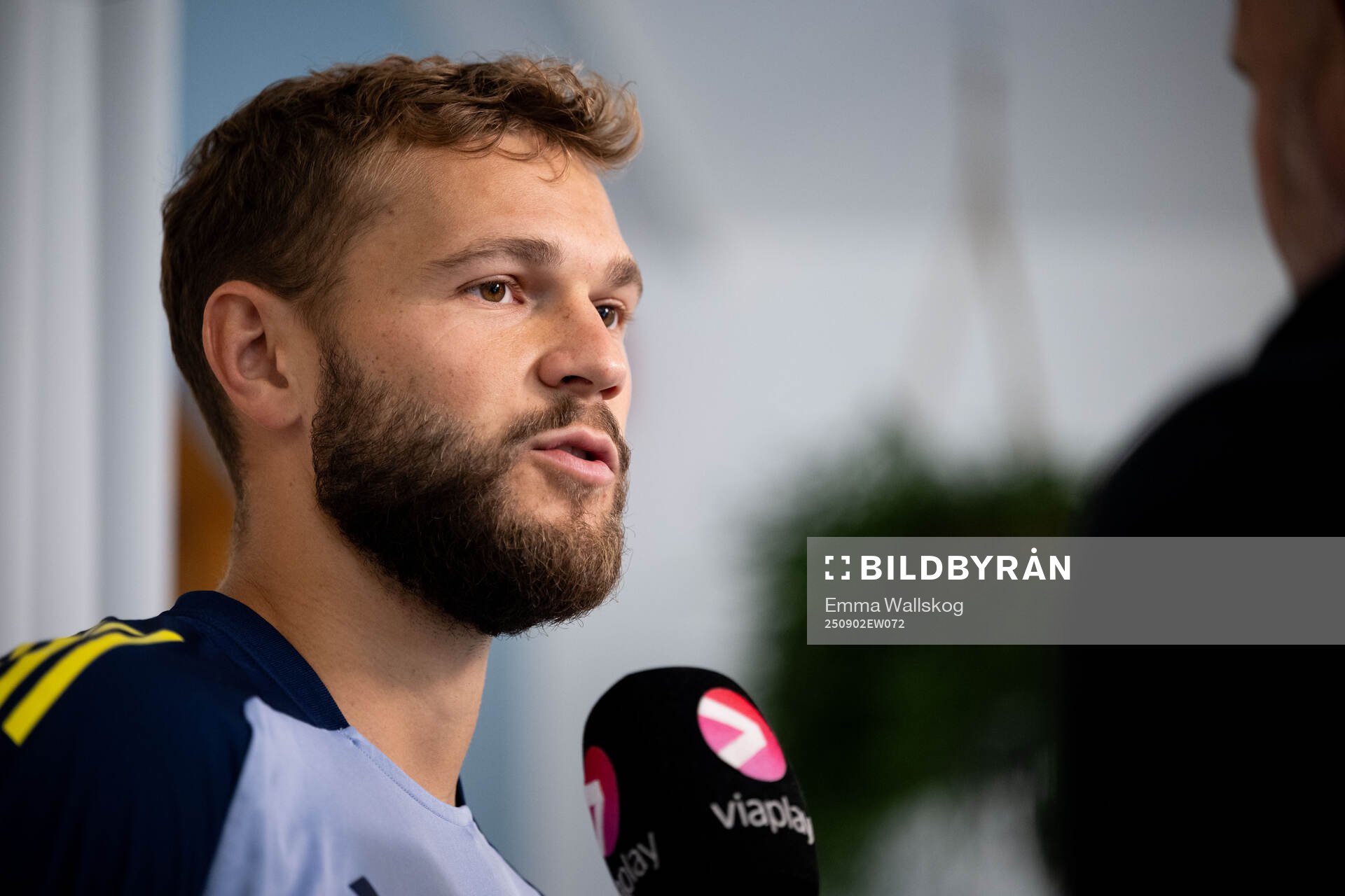 Jesper Karlström of the Swedish national football team in