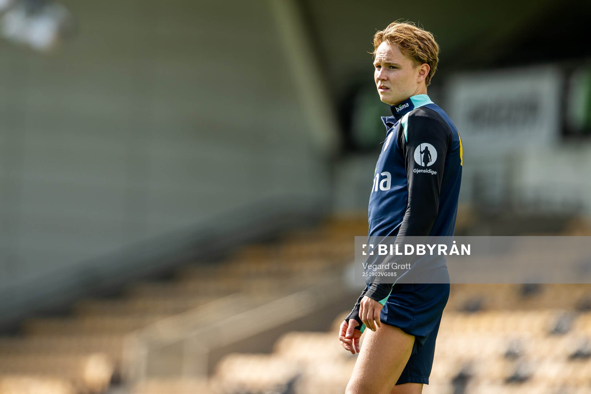Andreas Schjelderup of the Norwegian national football team